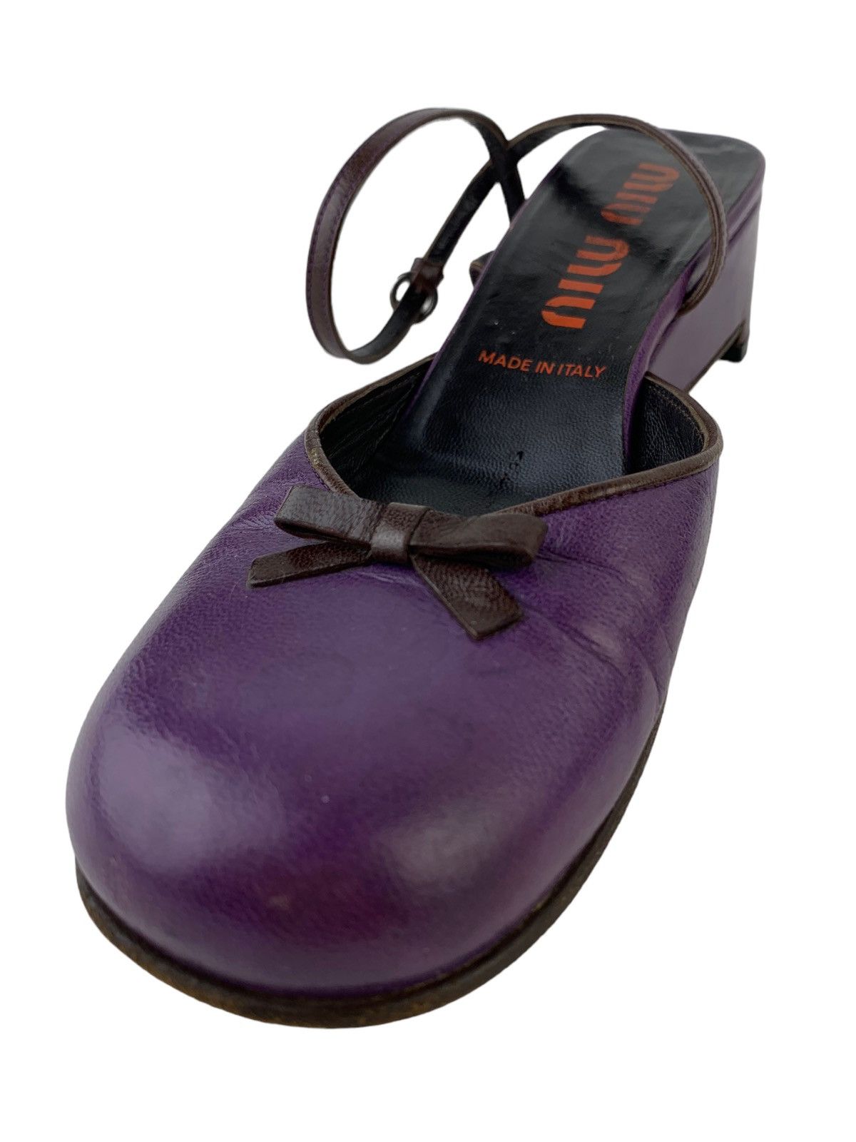 Miu Miu Early 2000’s Miu Miu Ballet Flats with Ankle Strap Size US 5.5 / IT 35.5 - 4 Thumbnail