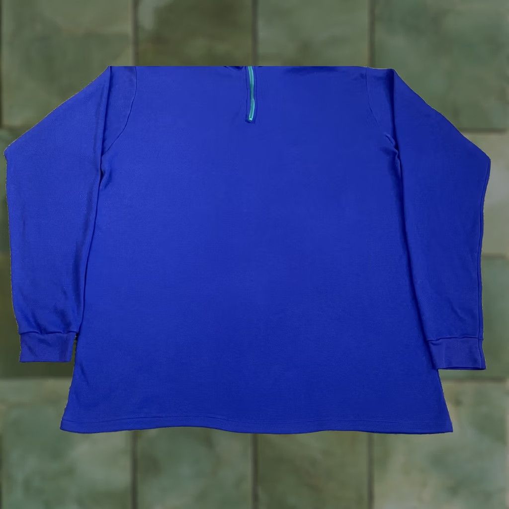 Vintage VINTAGE L.L. Bean Sweater Mens 2XL Blue Quarter Zip Pullover Outdoor 90s Light USA Size US XXL / EU 58 / 5 - 1 Thumbnail