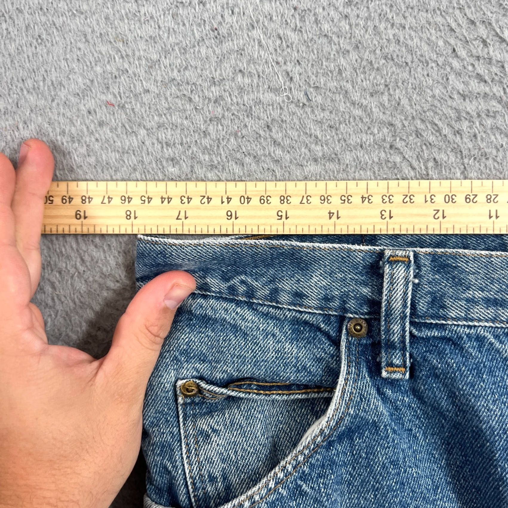 Wrangler VINTAGE Wrangler Jeans Mens 36x30 Regular Fit Blue Cotton Denim 90s Straight Casual Size US 36 / EU 52 - 5 Thumbnail