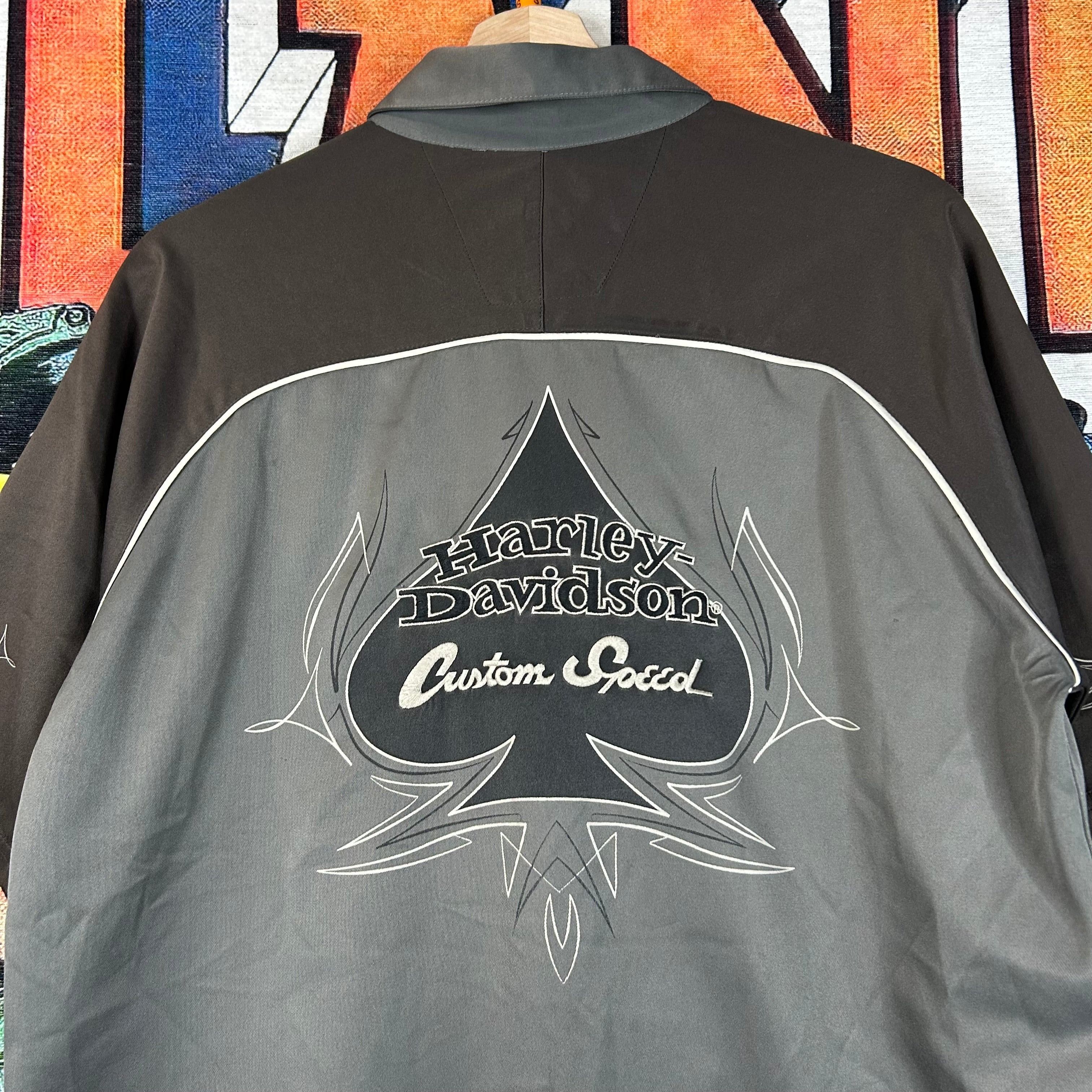 Harley Davidson × Vintage Harley Davidson Ace Of Spade ‘Custom Speed’ Button Down Size US S / EU 44-46 / 1 - 5 Thumbnail