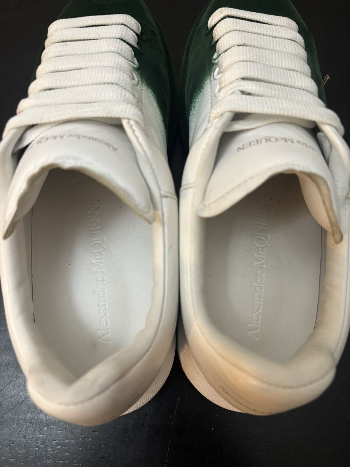 Alexander McQueen Alexander McQueen Oversized Leather Sneakers Sprayed Green Size US 7 / EU 40 - 7 Thumbnail