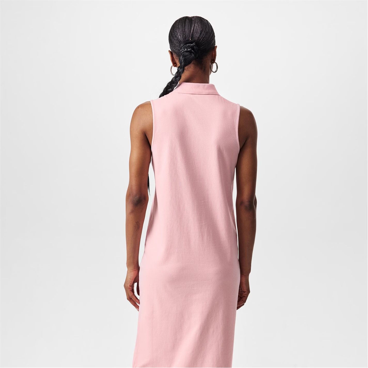 Polo Ralph Lauren o1g2r1mq0825 Stretch-Cotton Sleeveless Polo Dress in Pink Size L / US 10 / IT 46 - 4 Thumbnail