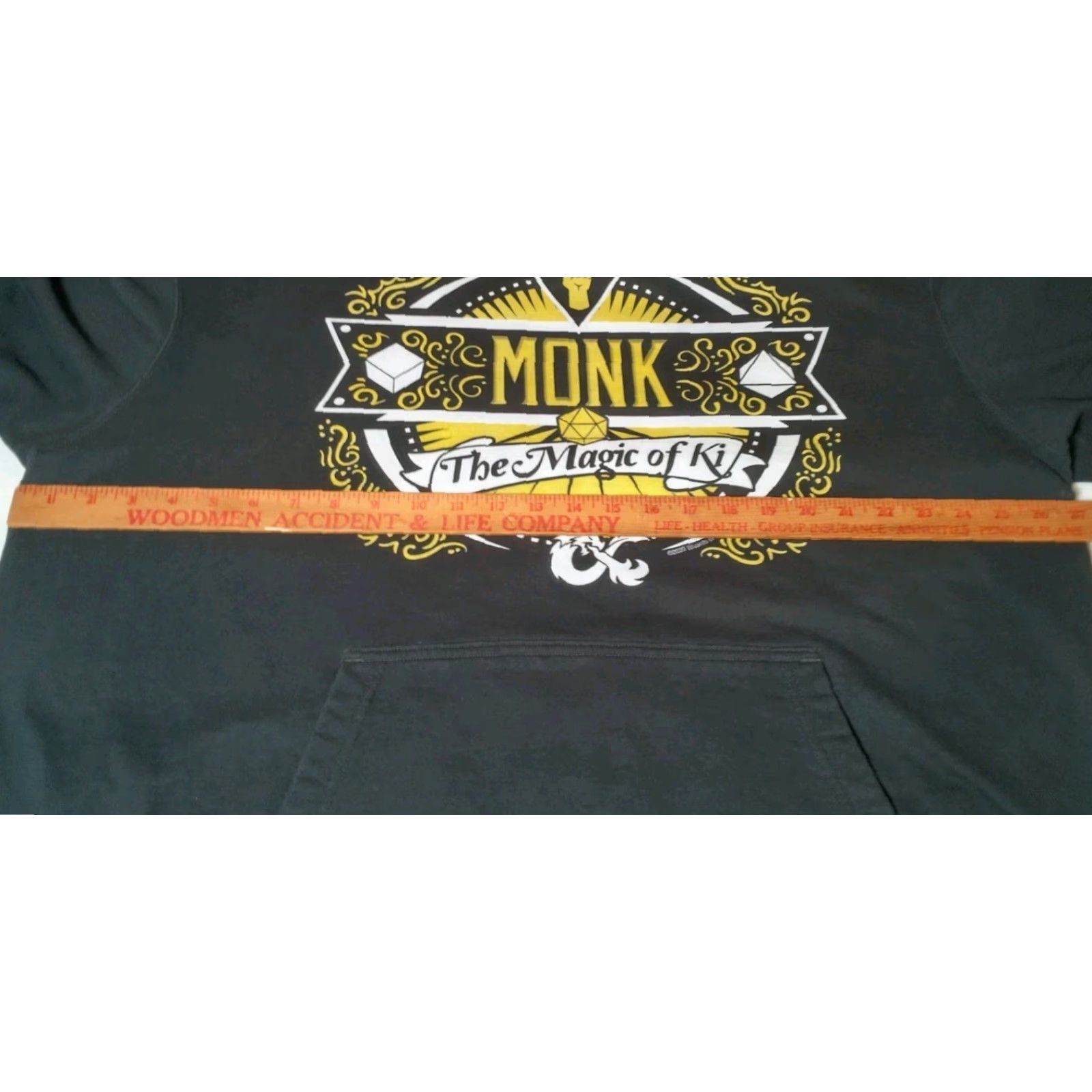 Port & Company VINTAGE Port & Company Dungeons and Dragons Monk Hoodie Men 2XL Black Graphic Gaming Size US XXL / EU 58 / 5 - 4 Thumbnail
