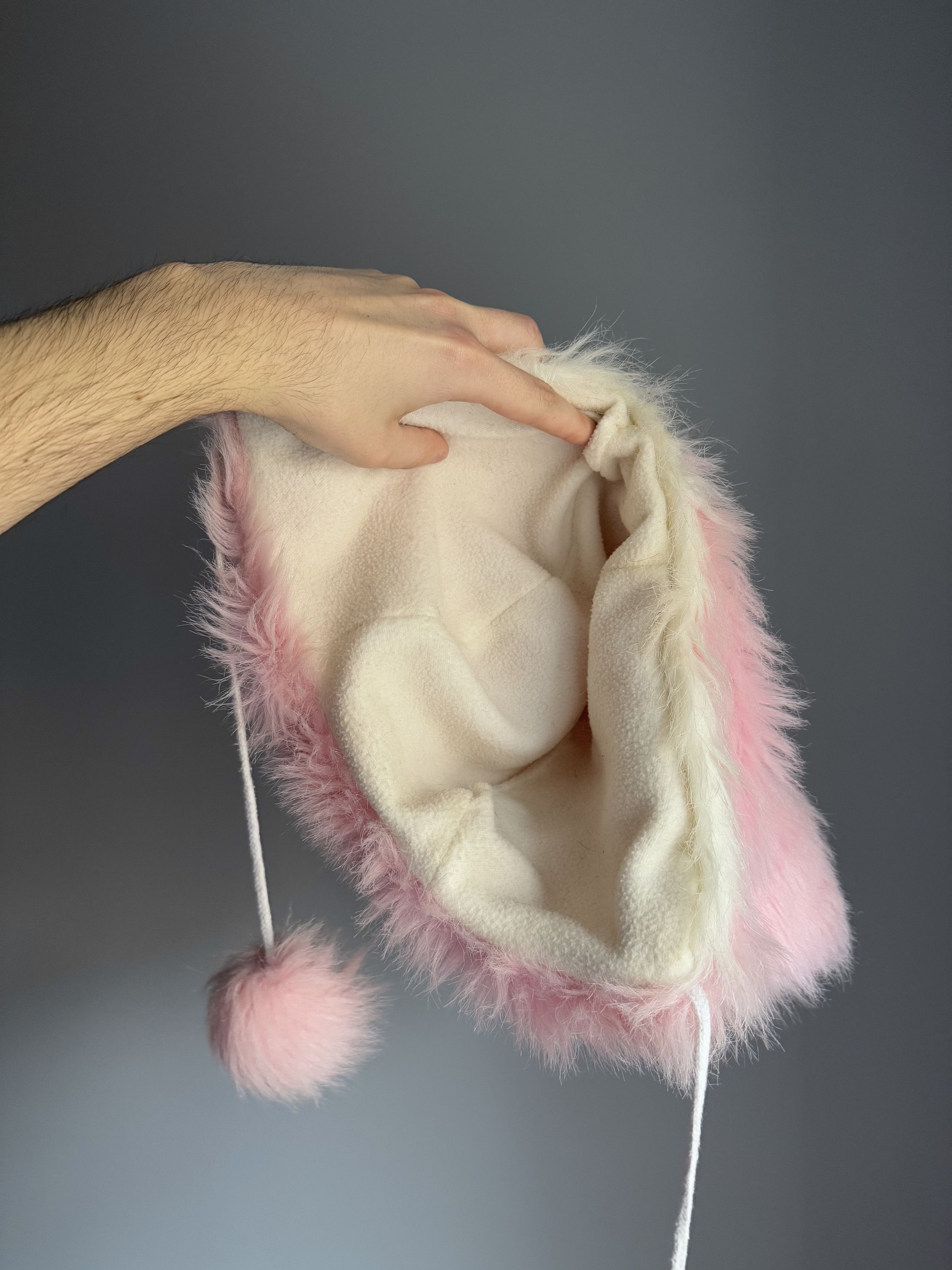 Anime Y2K Ushanka Cute Fuzzy Alt Trapper Hat Pink with ears Size ONE SIZE - 7 Thumbnail