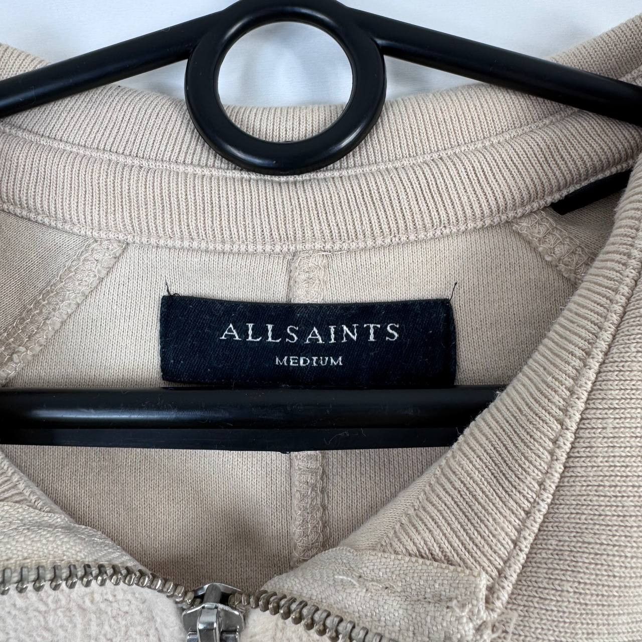 Allsaints AllSaints Half Zip Sweatshirt Beige Fleece Pullover Size M Size US M / EU 48-50 / 2 - 3 Thumbnail
