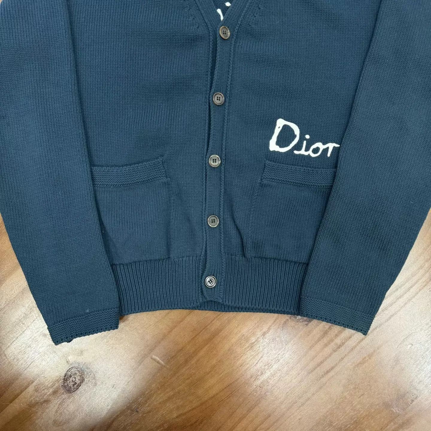 Dior Dior SS25 Navy Knit Cardigan S Size US S / EU 44-46 / 1 - 4 Thumbnail