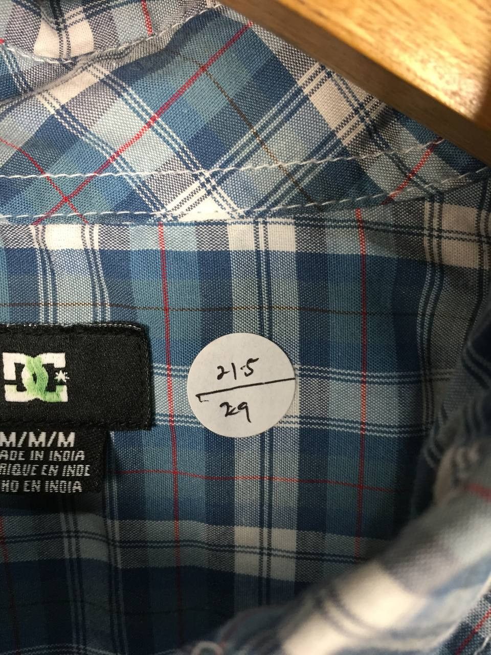 DC DC Shoes Checkered Plaid Button Down Short Sleeve Shirt Size US M / EU 48-50 / 2 - 10 Thumbnail