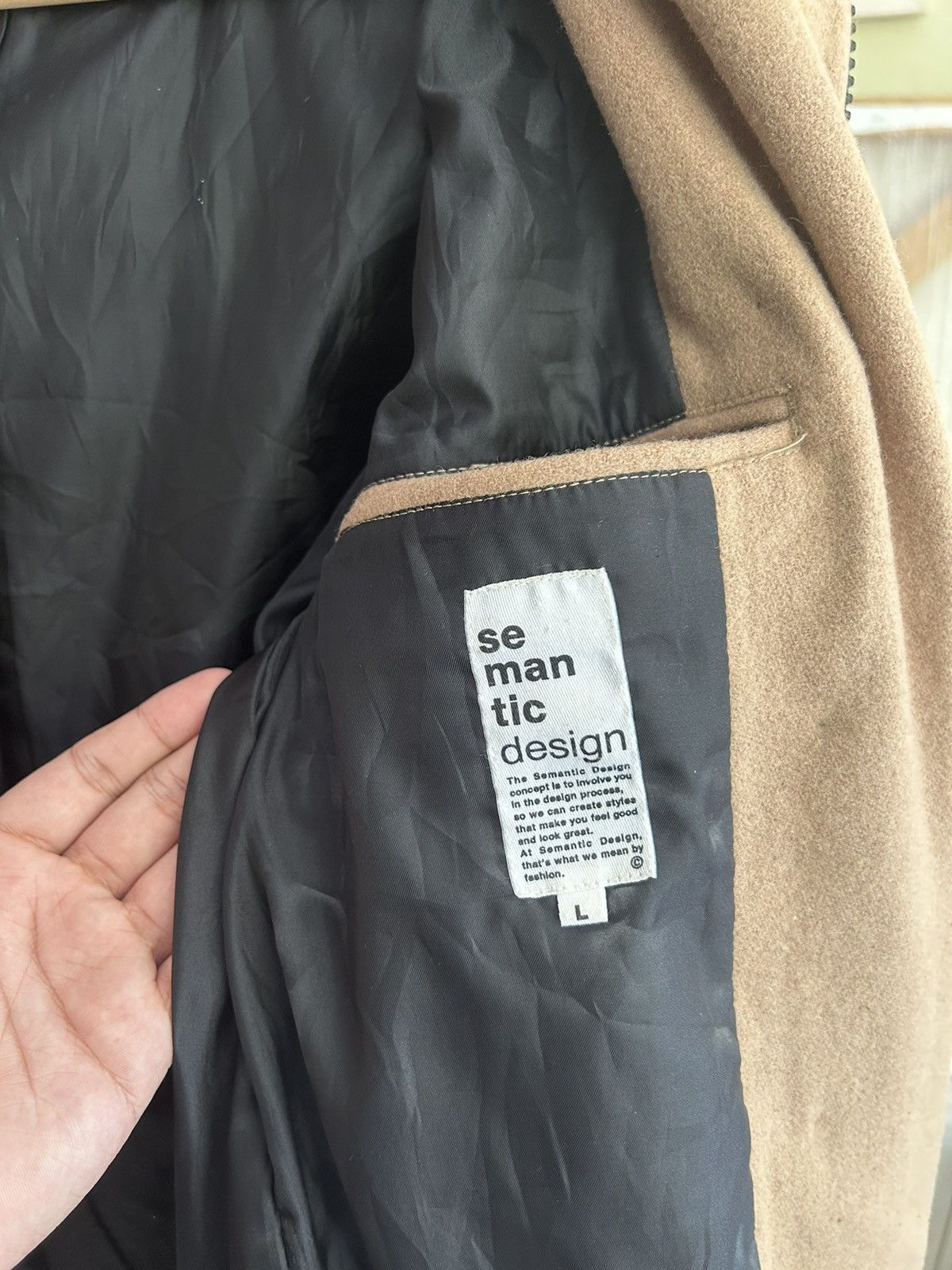 semanticdesign Semantic Design Japan Coat Button Jacket Size US L / EU 52-54 / 3 - 13 Thumbnail