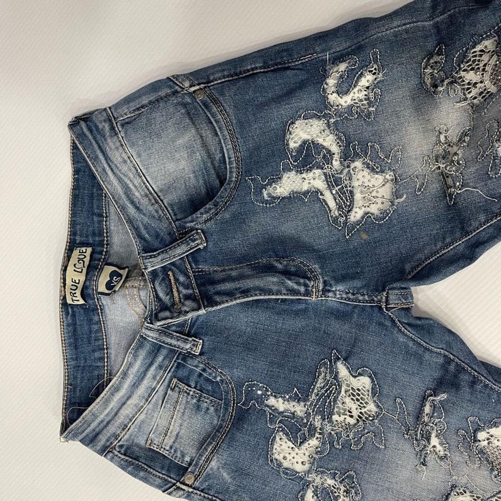 Other True Love with white lace blue jeans size XS Size 24" / US 00 / IT 34 - 4 Thumbnail