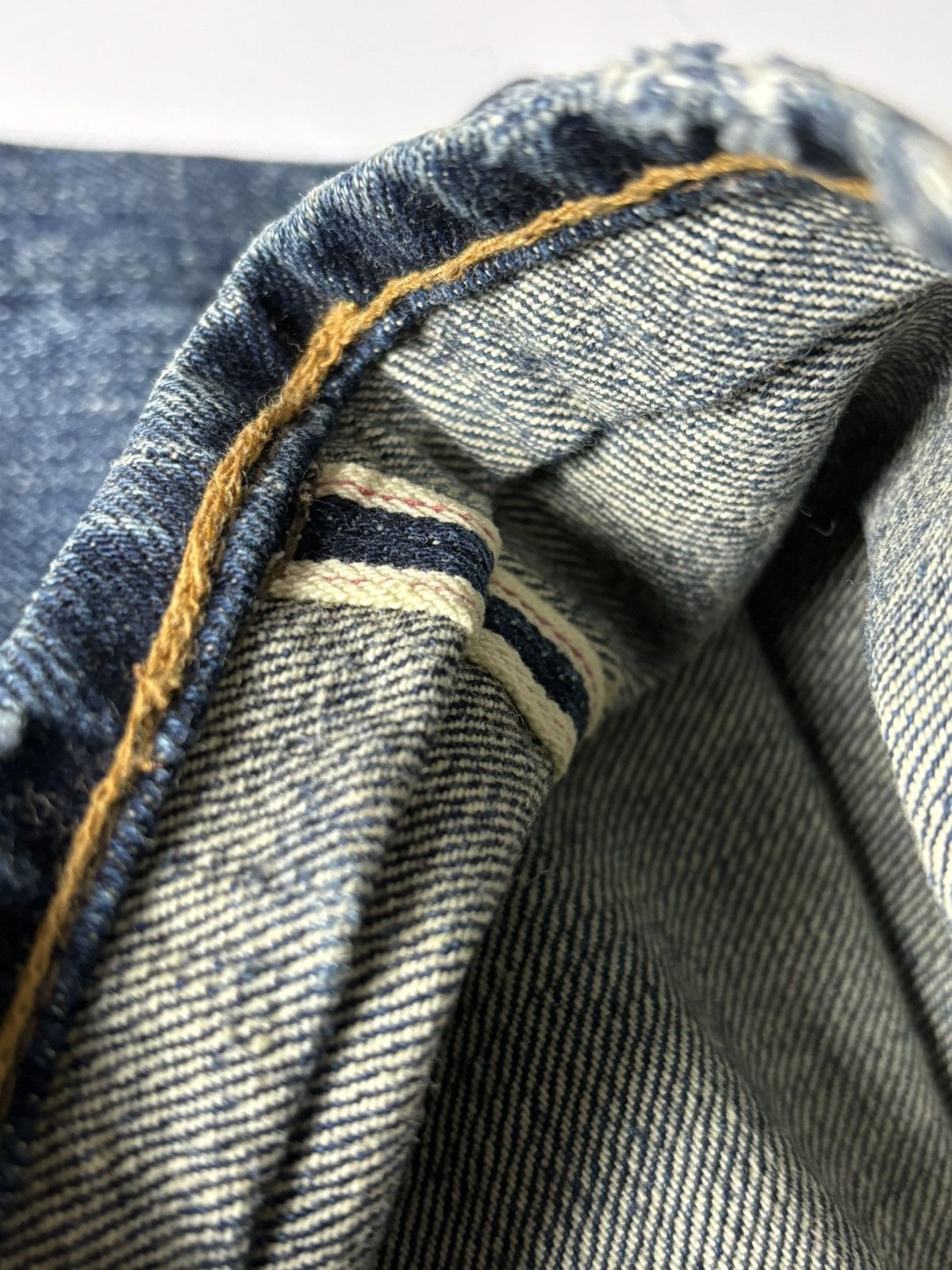 Levi's Vintage Levis 505-0217 Big E Selvedge ripped Jeans size 30 Size US 30 / EU 46 - 8 Thumbnail
