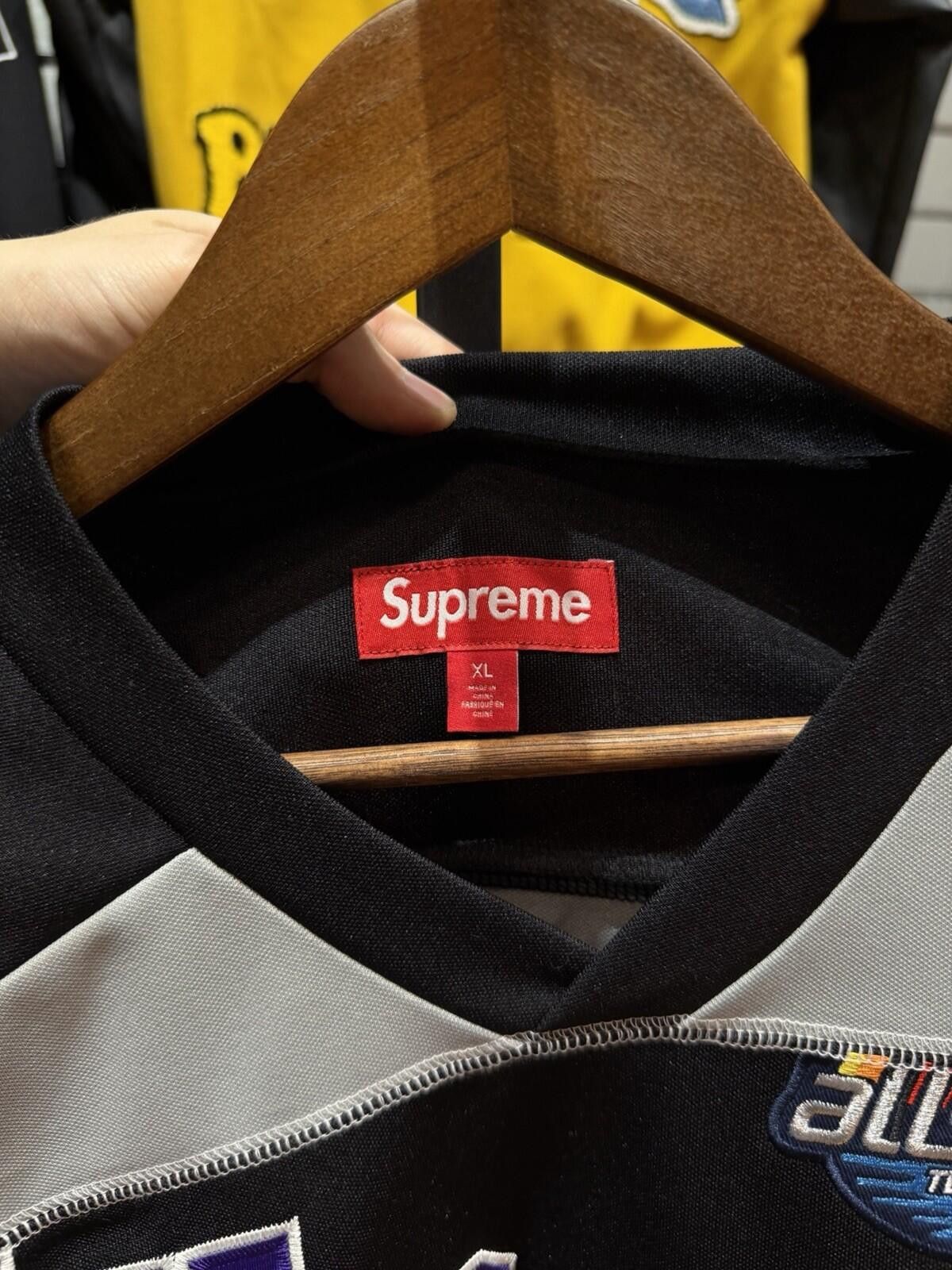 Supreme Supreme Paneled Hockey Jersey Black (Size XL) Brand New Size US XL / EU 56 / 4 - 10 Thumbnail