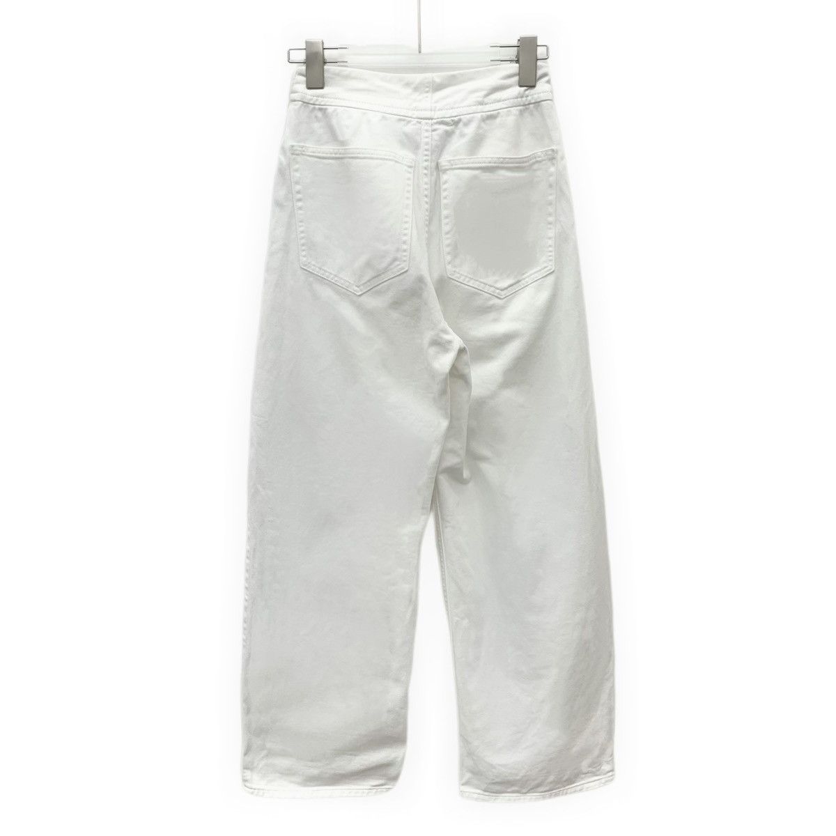 Maison Margiela Maison Margiela White Logo Cotton Casual Trousers K26WX Size 24" / US 00 / IT 34 - 2 Thumbnail