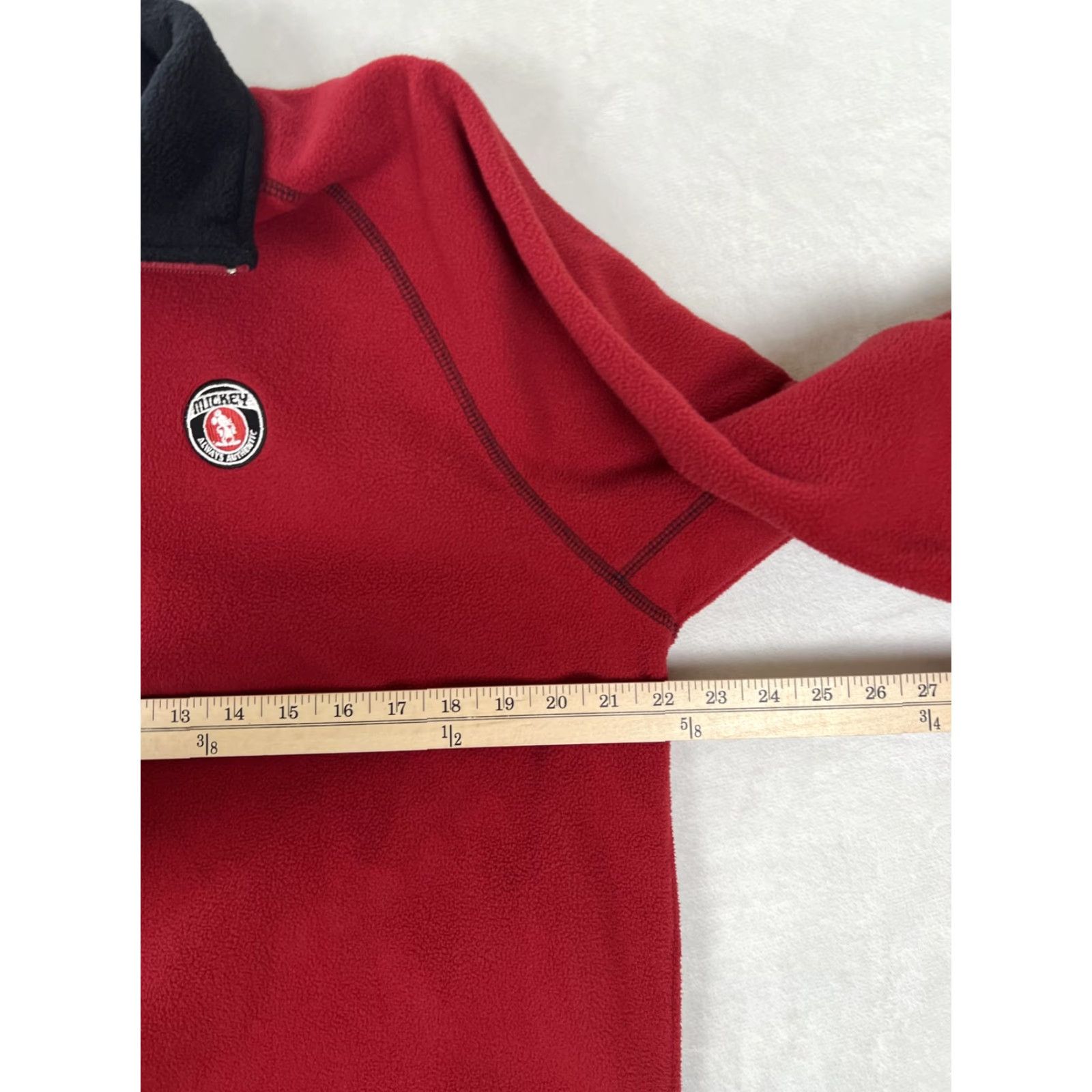 Vintage VINTAGE Disneyland Resort Sweatshirt Mens M Red Mickey Mouse Fleece 1/4 Zip Size US M / EU 48-50 / 2 - 7 Thumbnail
