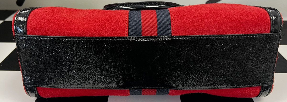 Gucci NWOT Gucci Red Suede Medium Ophidia Boston W/ Box & Dustbag Size ONE SIZE - 9 Thumbnail