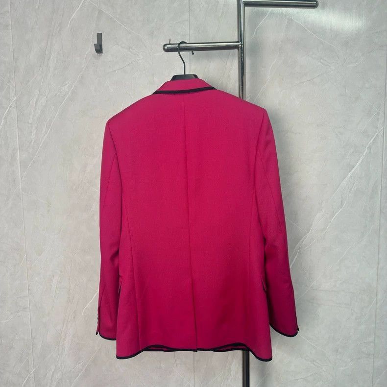 Saint Laurent Paris pink saint laurent blazer jacket Size US L / EU 52-54 / 3 - 2 Thumbnail