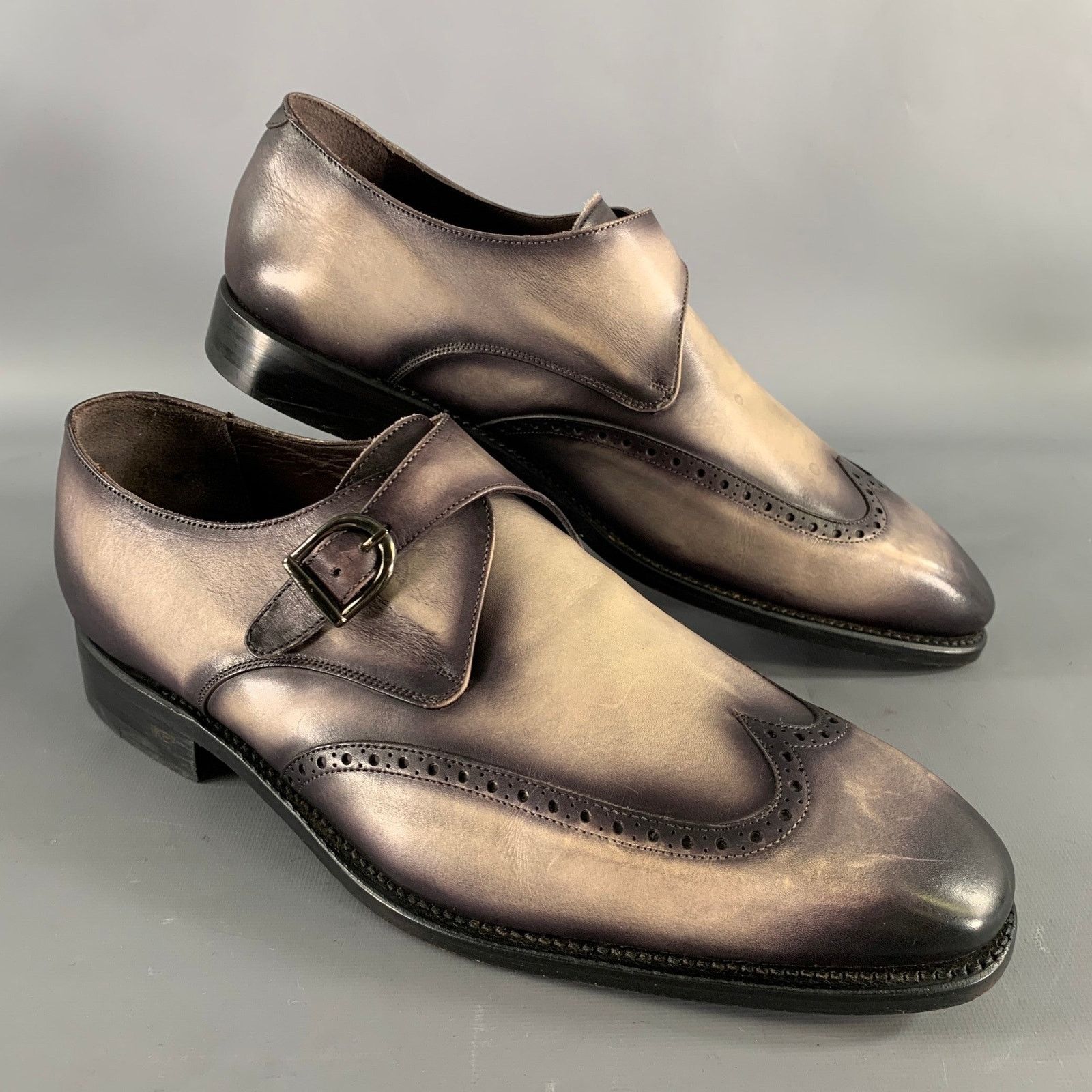 Other KLEIN EPSTEIN & PARKER Size 12 Grey White Distressed Paten Size US 12 / EU 45 - 1 Thumbnail