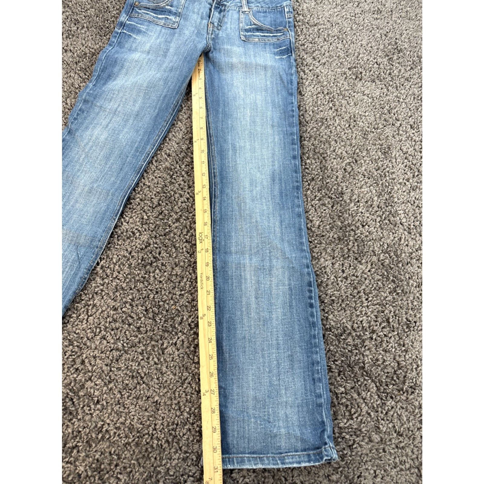 Vintage VINTAGE Mudd Jeans Women Bootcut 28x31 Light Wash Distressed 90s Mens Womens Girl? Size 28" / US 6 / IT 42 - 2 Thumbnail