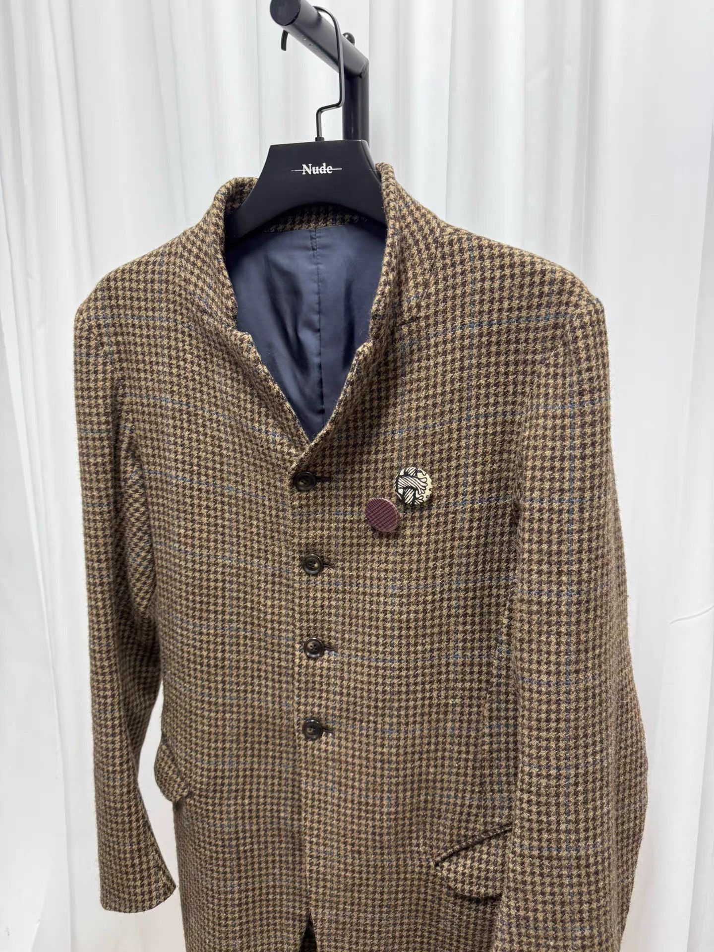 Christopher Nemeth nemeth Houndstooth Wool Slim Fit Jacket K20 Size US S / EU 44-46 / 1 - 2 Thumbnail