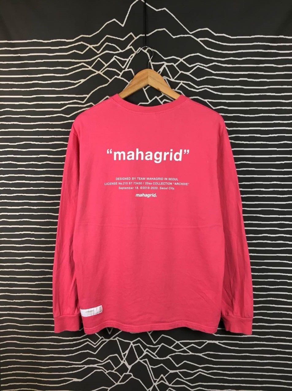 Vintage Mahagrid MGD Design Studio Korean Brand Long Sleeve Tee Size US M / EU 48-50 / 2 - 2 Thumbnail