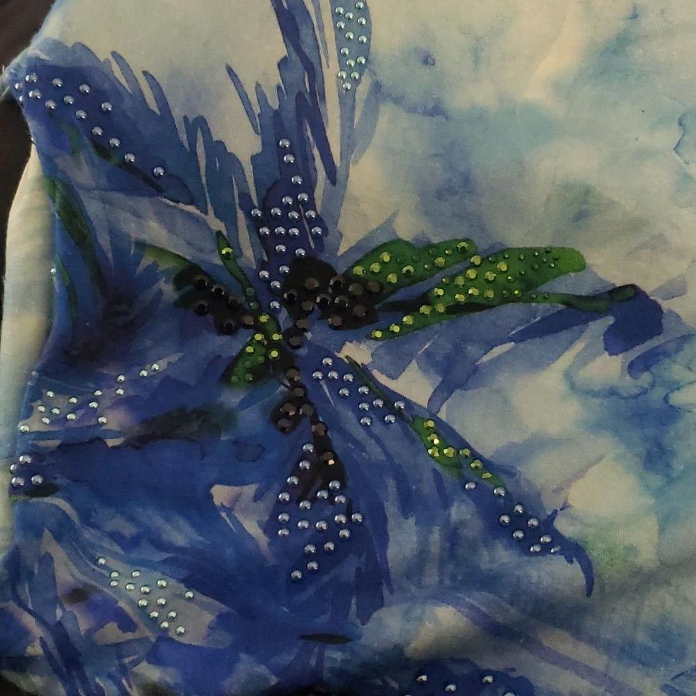 Andrew St. John CT903 St. John Tropical Beach Studded Scoop Neck T-shirt S Size S / US 4 / IT 40 - 7 Thumbnail