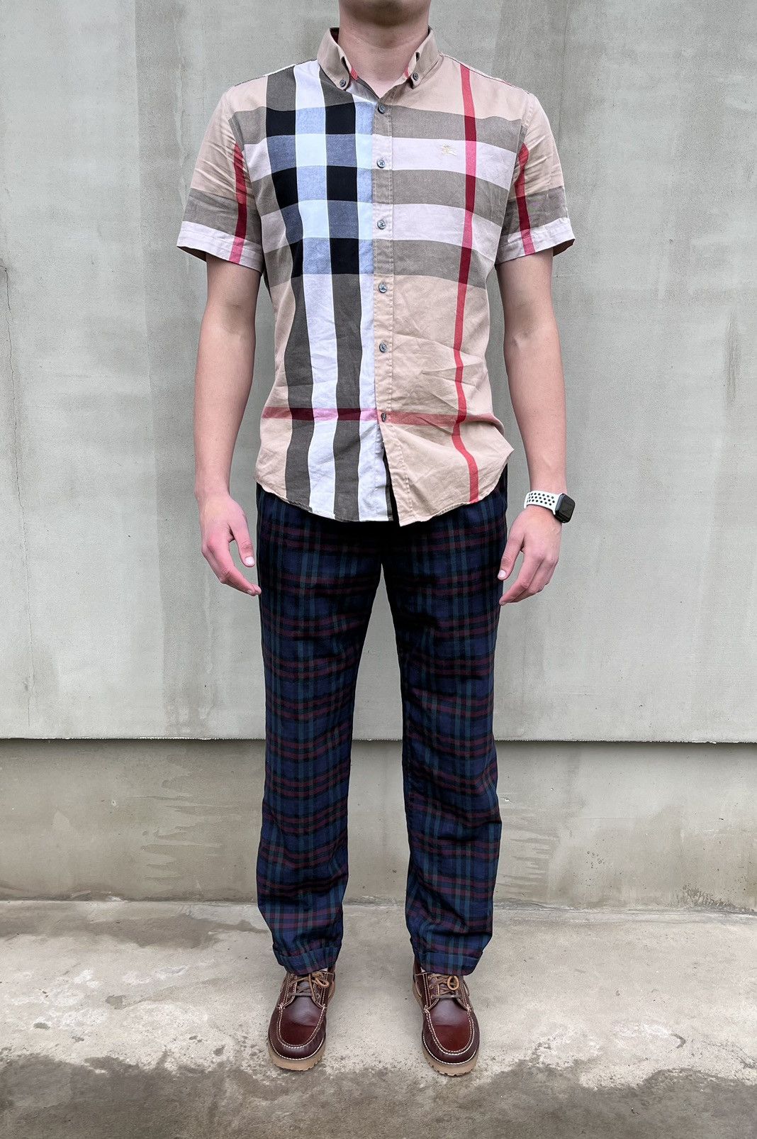 Burberry Burberrys Men’s Pants Trousers Striped Vintage 100% Wool Size US 33 - 2 Thumbnail