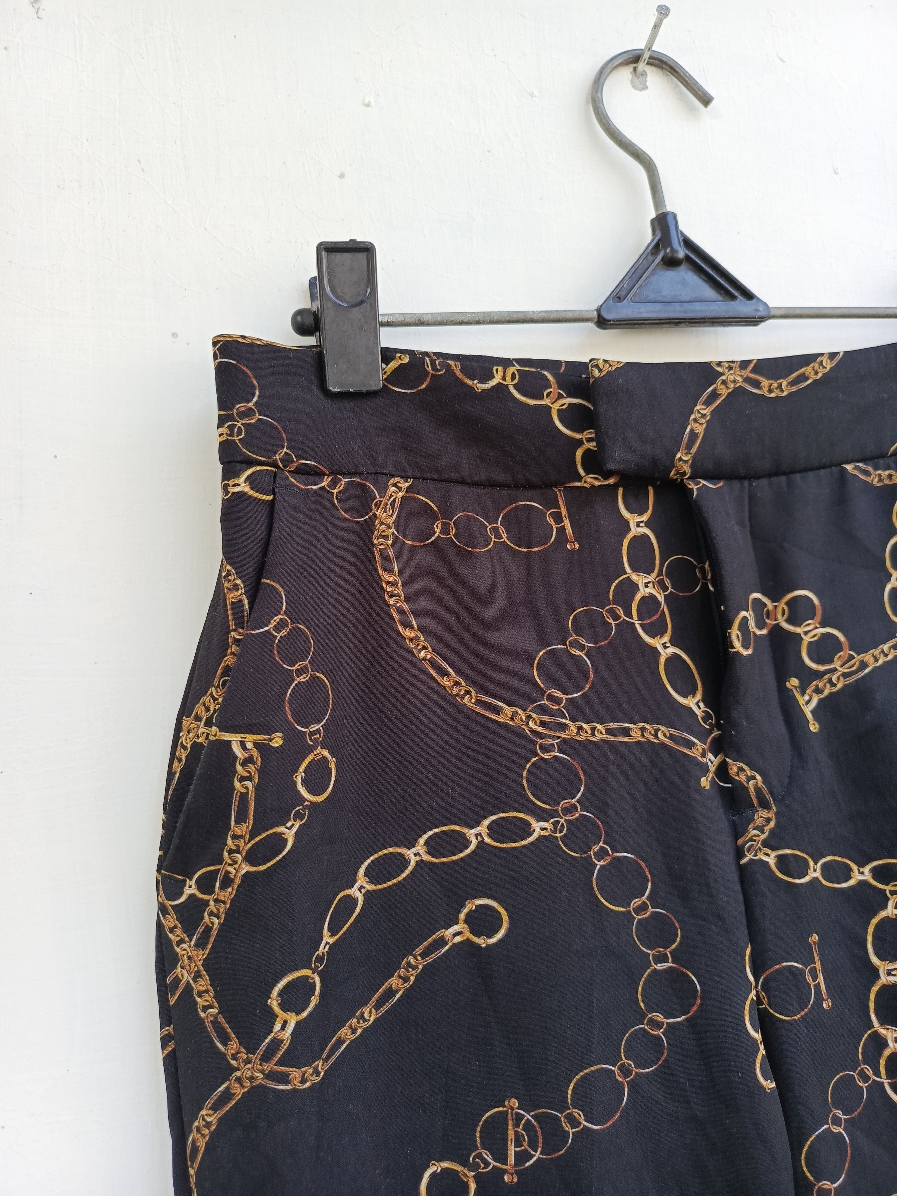 Zara Zara chain pattern women pants Size 26" / US 2 / IT 38 - 4 Thumbnail