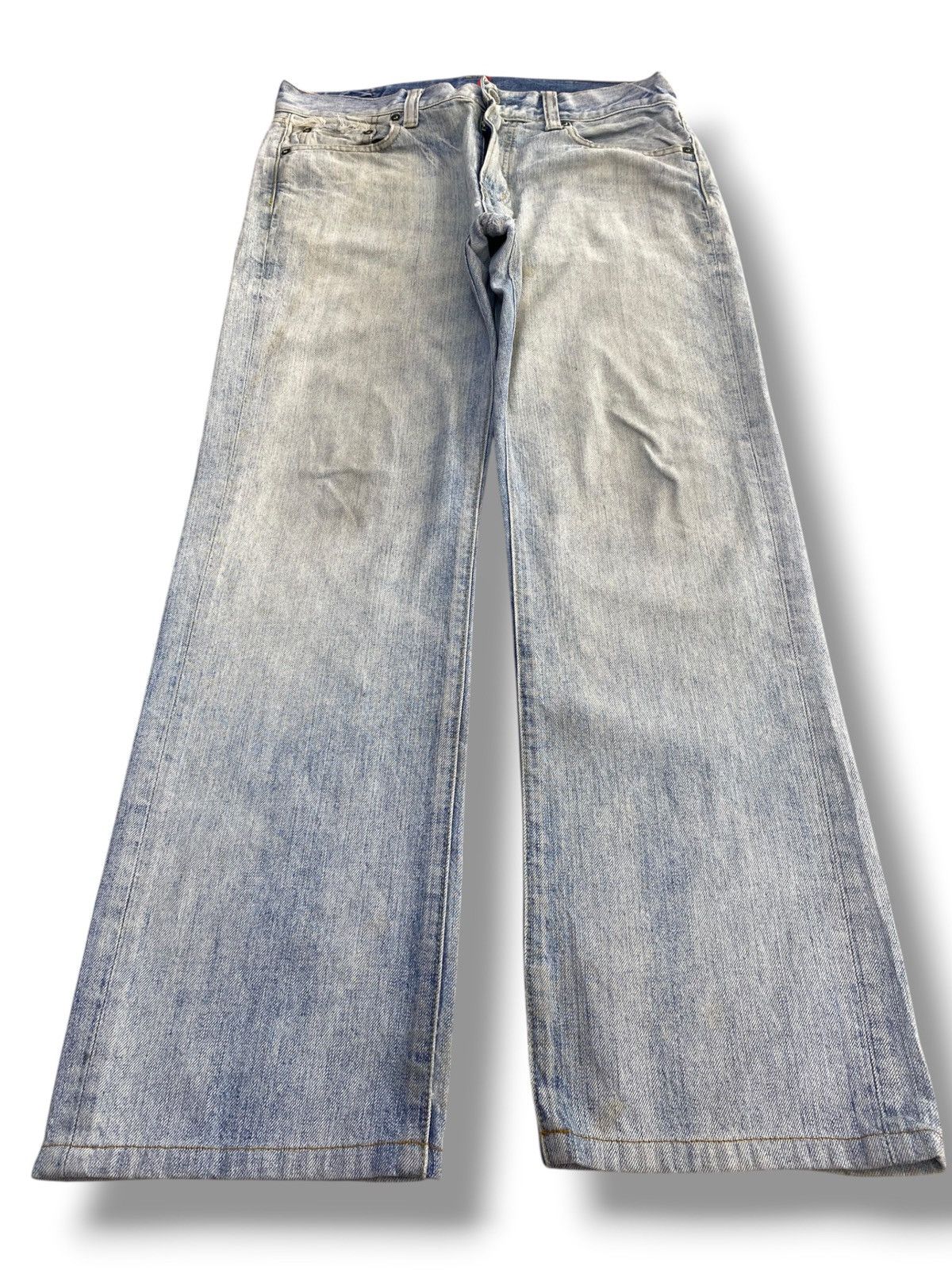 Uniqlo Uniqlo Acid Light Wash Style Regular Fit Jeans Size US 32 / EU 48 - 1 Thumbnail