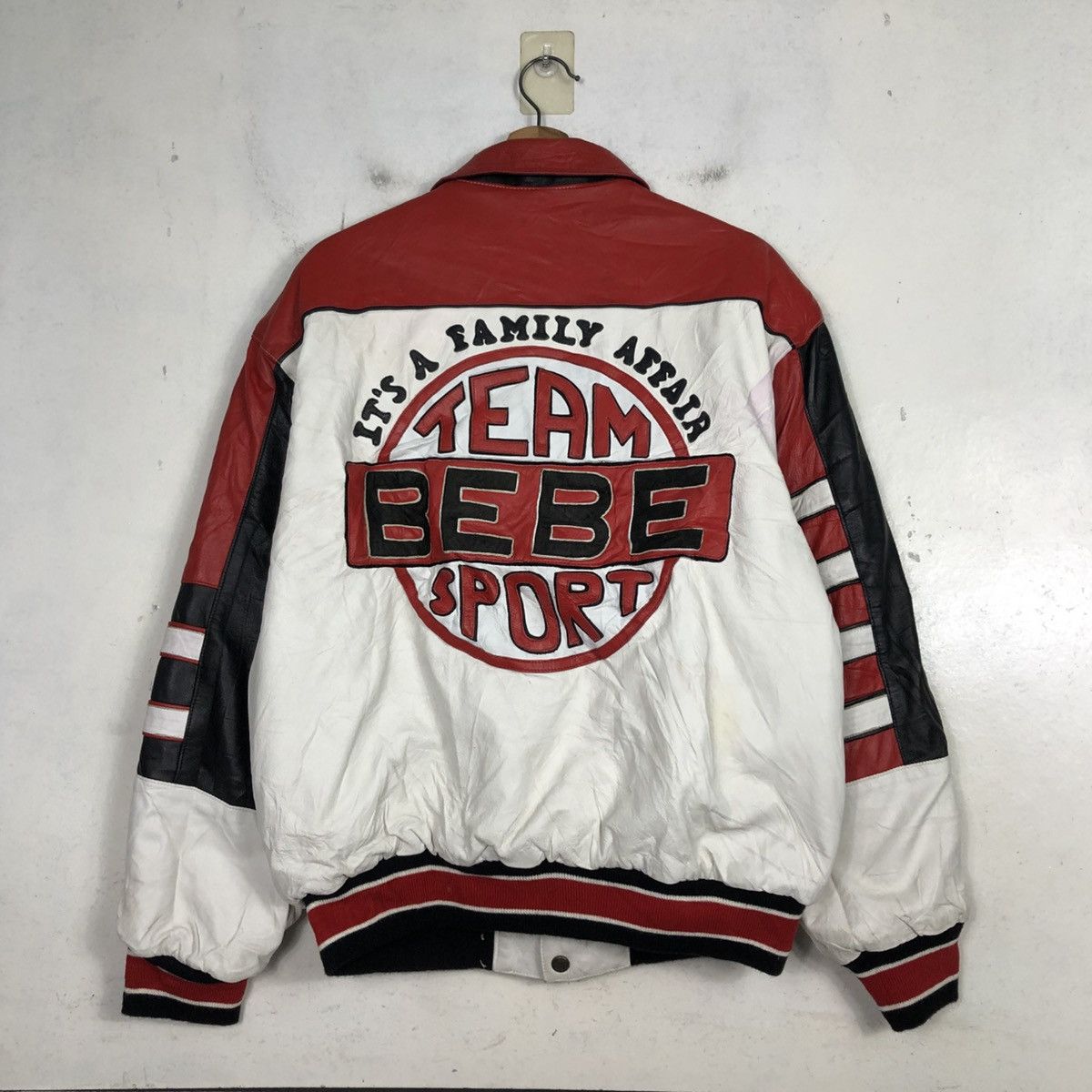 Jeff Hamilton 💥VINTAGE REVERSIBLE LEATHER BOMBER JACKET JEFF HAMILTON Size US L / EU 52-54 / 3 - 12 Thumbnail