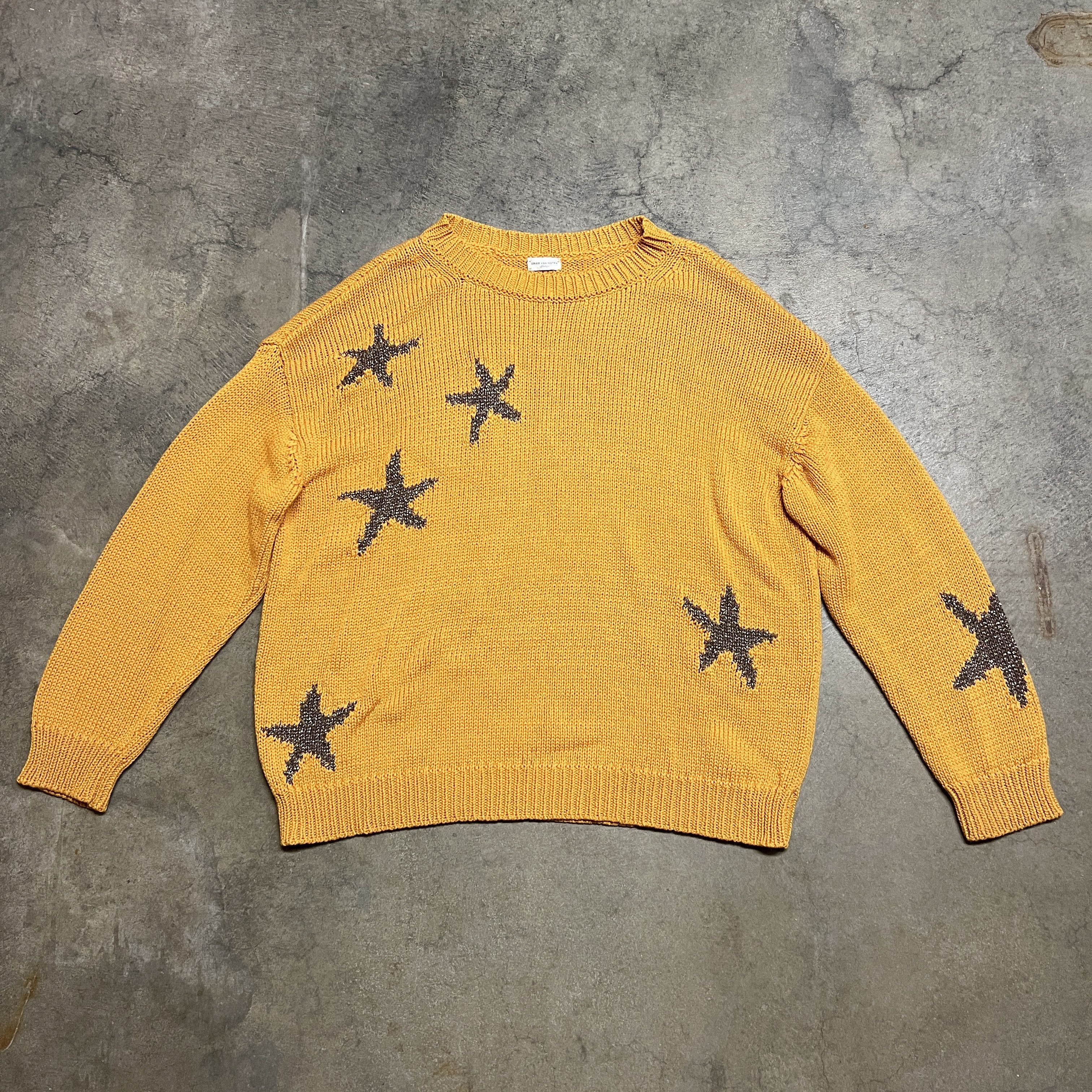 image of Dries Van Noten S/s 20 Stars Knit in Orange, Men's (Size Medium)