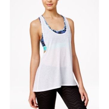 Other Material Girl Active Juniors' Layered-look Tank Top/ Bra Com Size XXL / US 16-18 / IT 52-54 - 1 Thumbnail