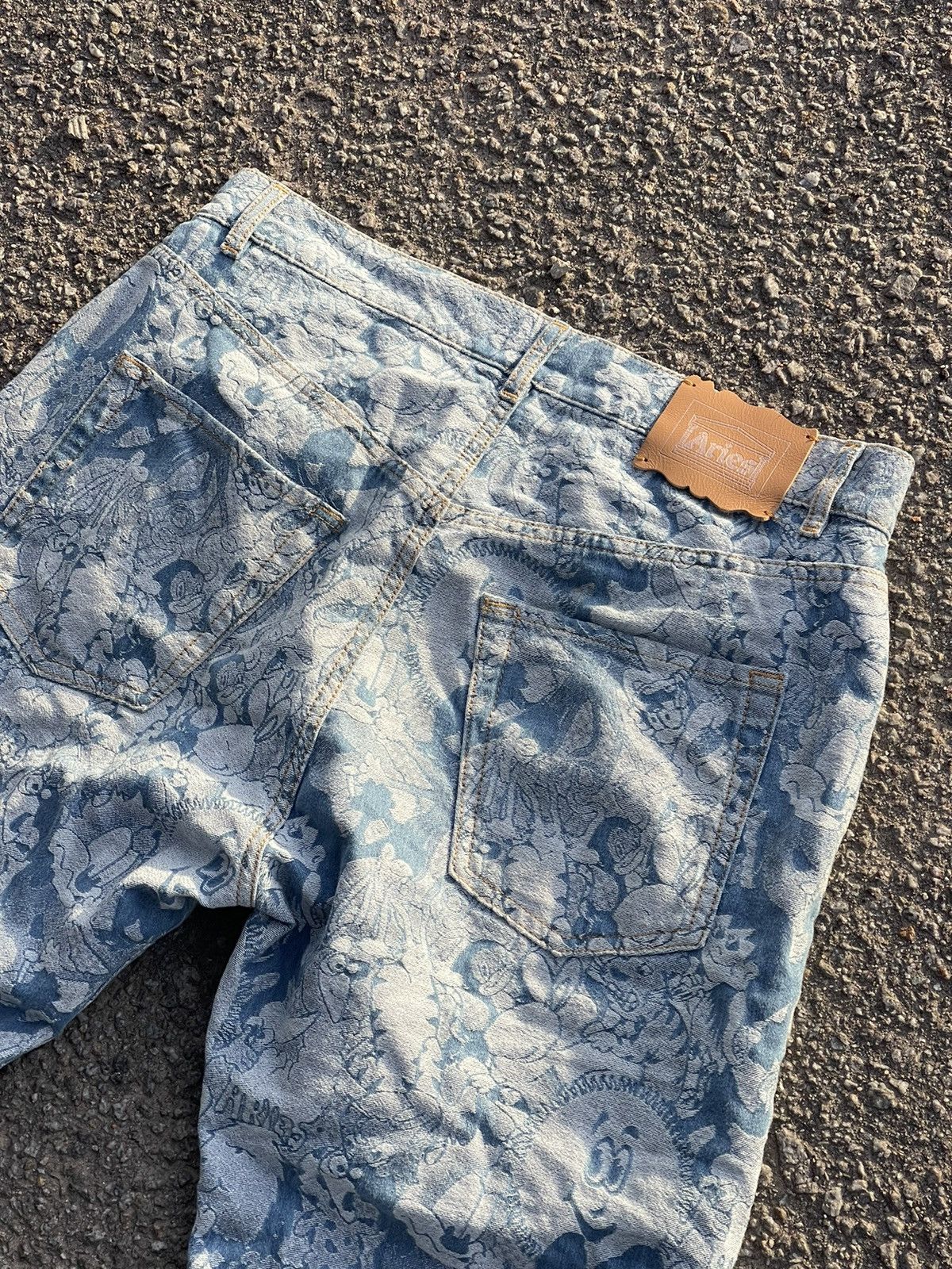Aries Aries Acid Cartoon print denim jeans blue Size US 32 / EU 48 - 16 Thumbnail