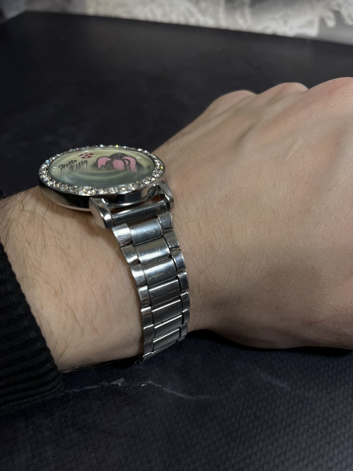 Jewelry Vintage Hello Kitty Crystal Watch Japanese Brand Size ONE SIZE - 4 Thumbnail