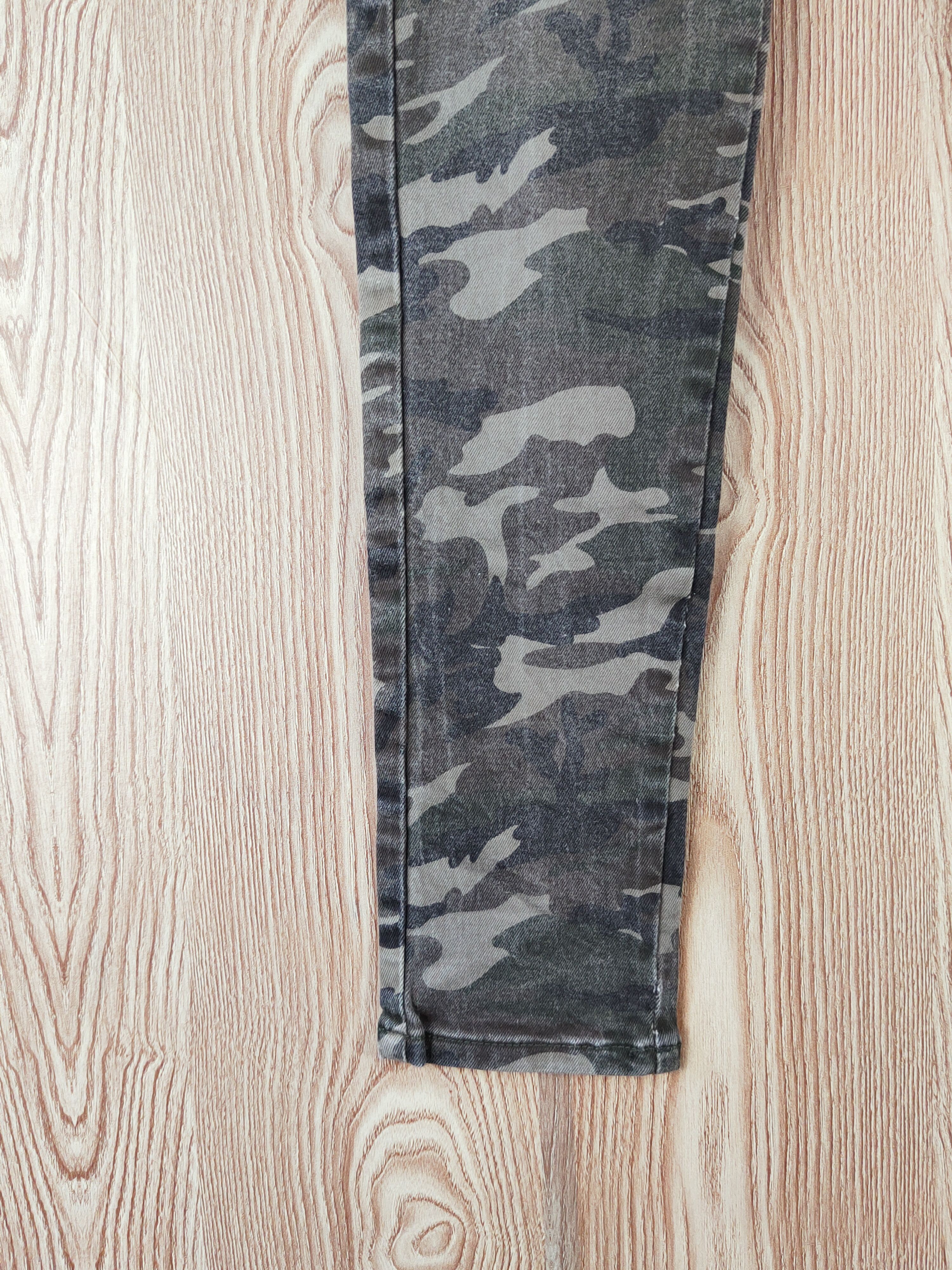 Japanese Brand Chocosoda Camouflage Distressed Ripped Jeans #W112 Size 29" - 4 Thumbnail