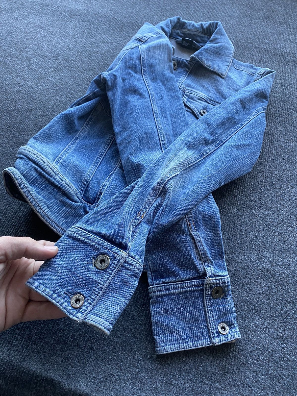Diesel 🔥Opium Punk Diesel Denim Vintage Jacket xs women alt goth Size XS / US 0-2 / IT 36-38 - 11 Thumbnail