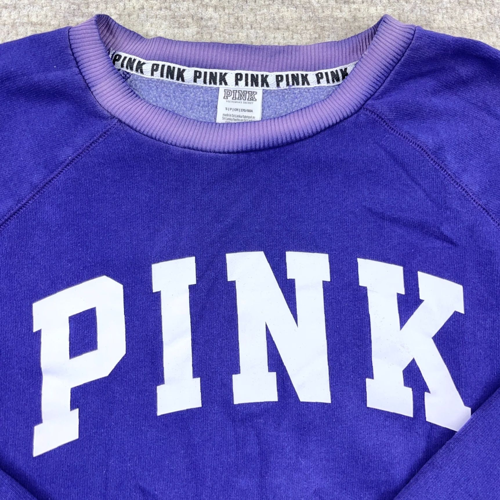 Victoria's Secret Victoria's Secret PINK Sweatshirt Women S Purple Crewneck Spellout Retro Y2K Size S / US 4 / IT 40 - 5 Thumbnail