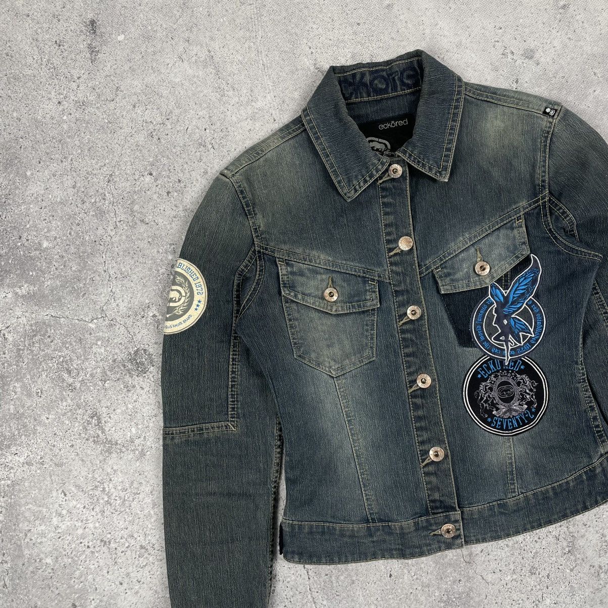 Ecko Unltd. × Vintage Vintage Ecko Red Y2K Fairy Denim Jacket Size S / US 4 / IT 40 - 3 Thumbnail