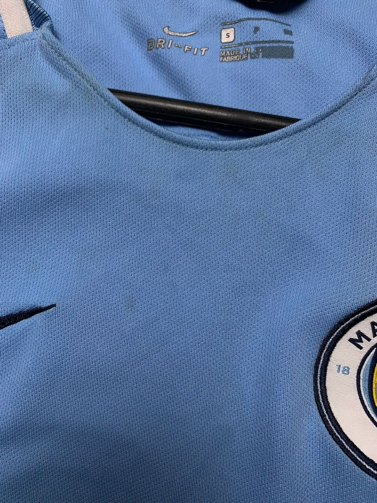 Nike × Vintage Vintage Nike Manchester City soccer jersey 19 Sane rare Size US S / EU 44-46 / 1 - 4 Thumbnail