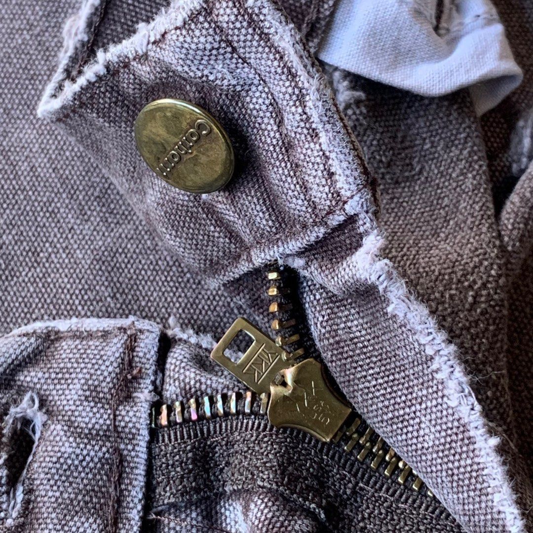 Carhartt × Vintage Carhartt duck canvas pants sun faded Size US 36 / EU 52 - 4 Thumbnail