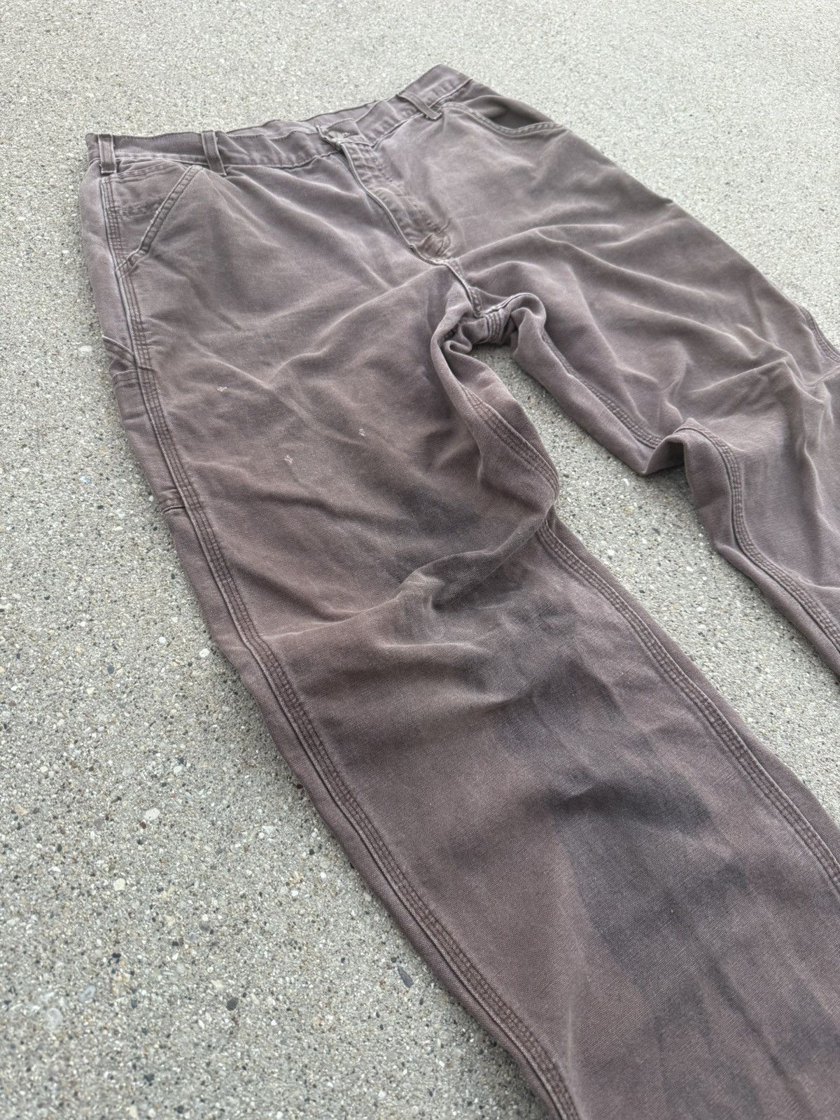 Carhartt Vintage 90s B11 CHT Brown Carhartt Carpenter Pants Size US 34 / EU 50 - 2 Thumbnail