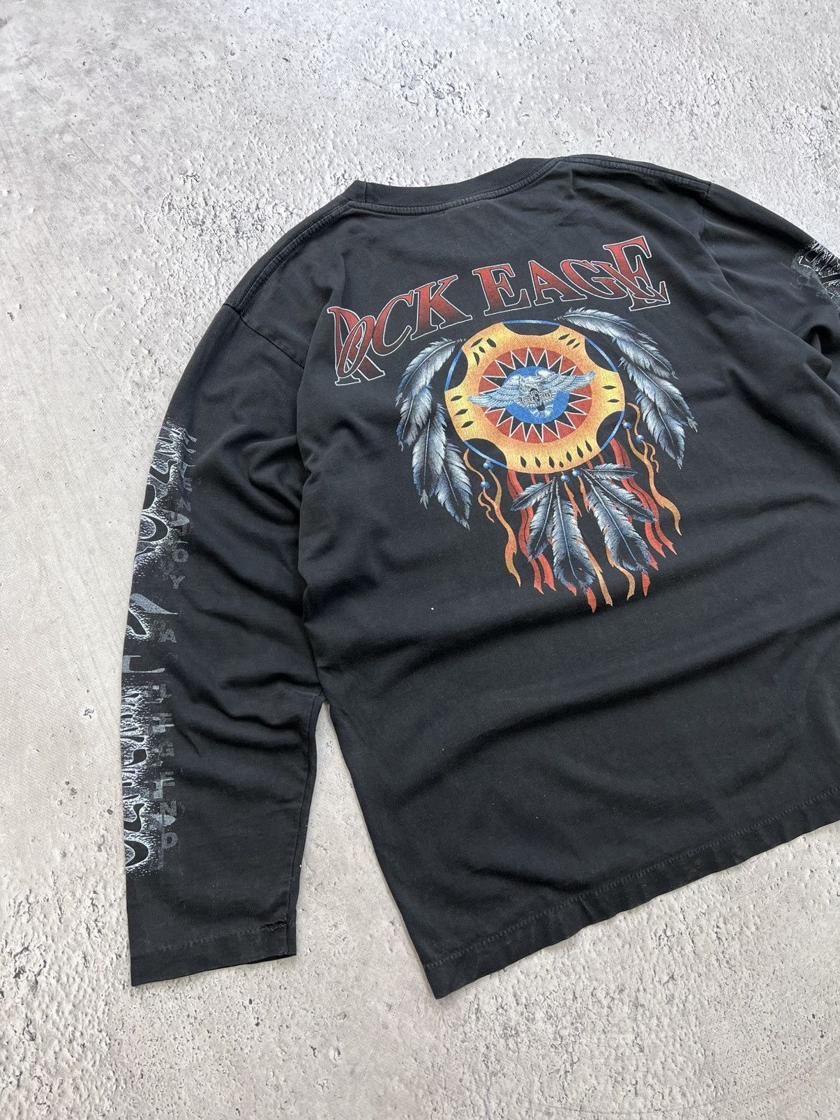Harley Davidson × Vintage × West Coast Choppers 2000's Sun faded West Coast Choppers Long Beach Longsleeve Size US L / EU 52-54 / 3 - 8 Thumbnail