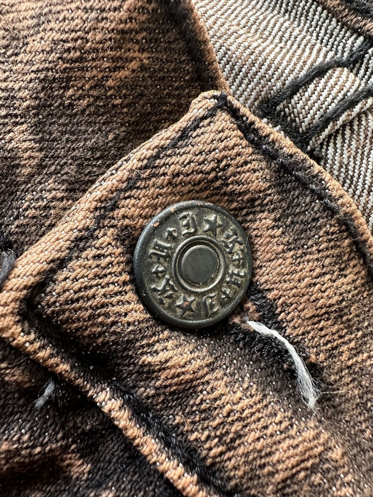 If Six Was Nine Y2k Black Varia mudmax snakeskin goth denim Size US 30 / EU 46 - 12 Thumbnail