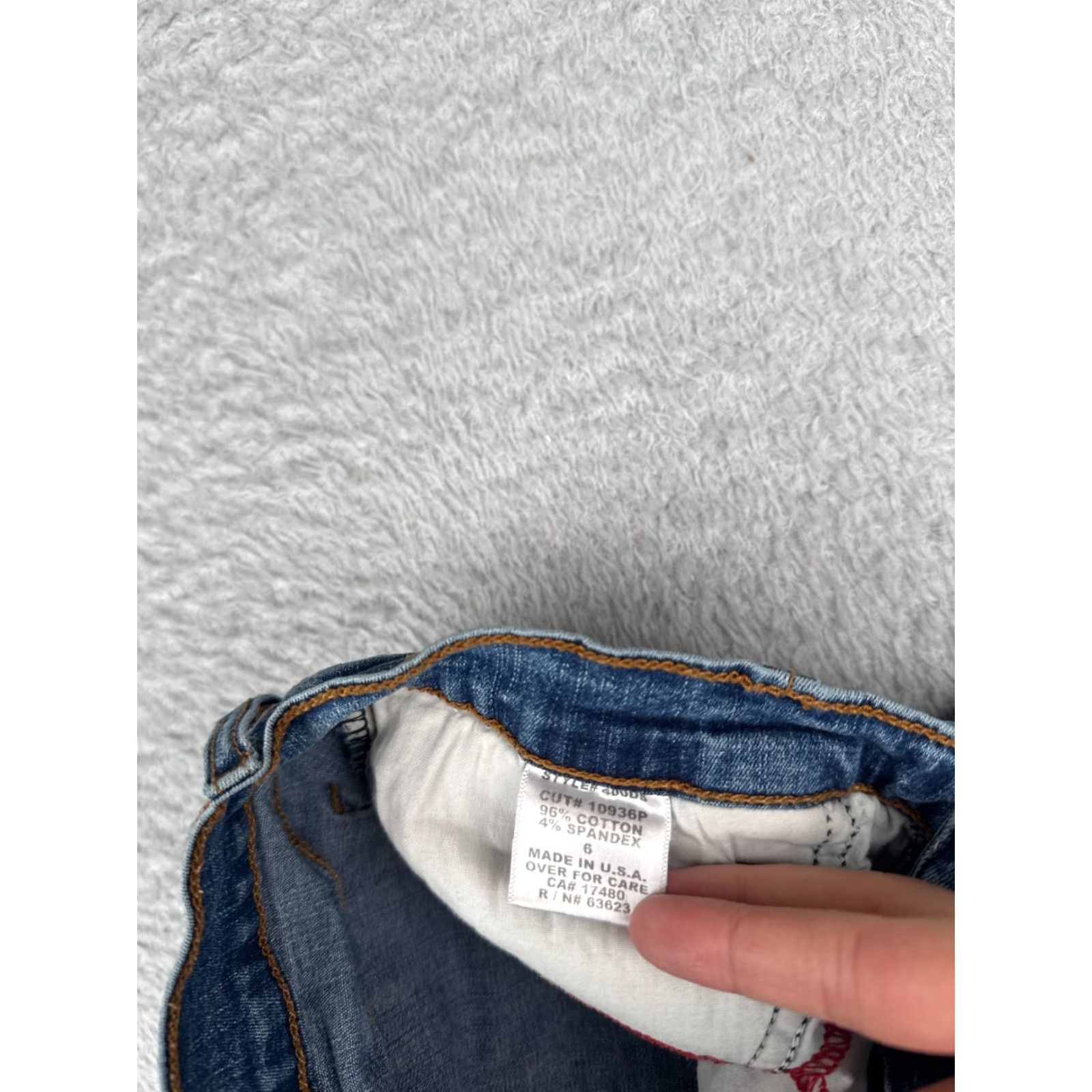 Vintage Diane Gilman Jeans Womens 6 Blue Denim Flared Mid Rise 26x31 Jeans Denim 5-Pocket Size 28" / US 6 / IT 42 - 6 Thumbnail