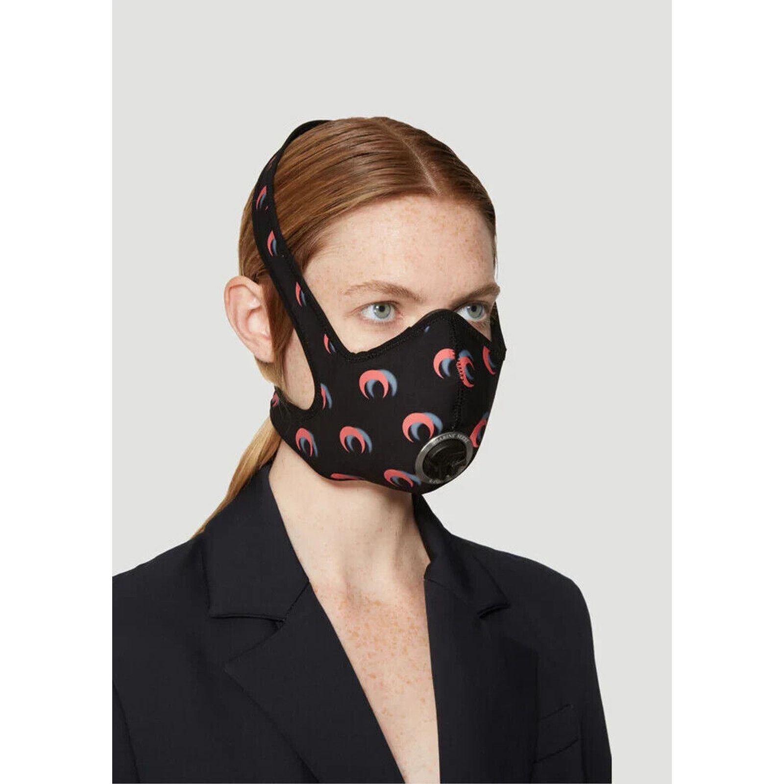 Marine Serre FW19 Marine Serre Radiation Black Pink Moon R-PUR Mask Size ONE SIZE - 5 Thumbnail