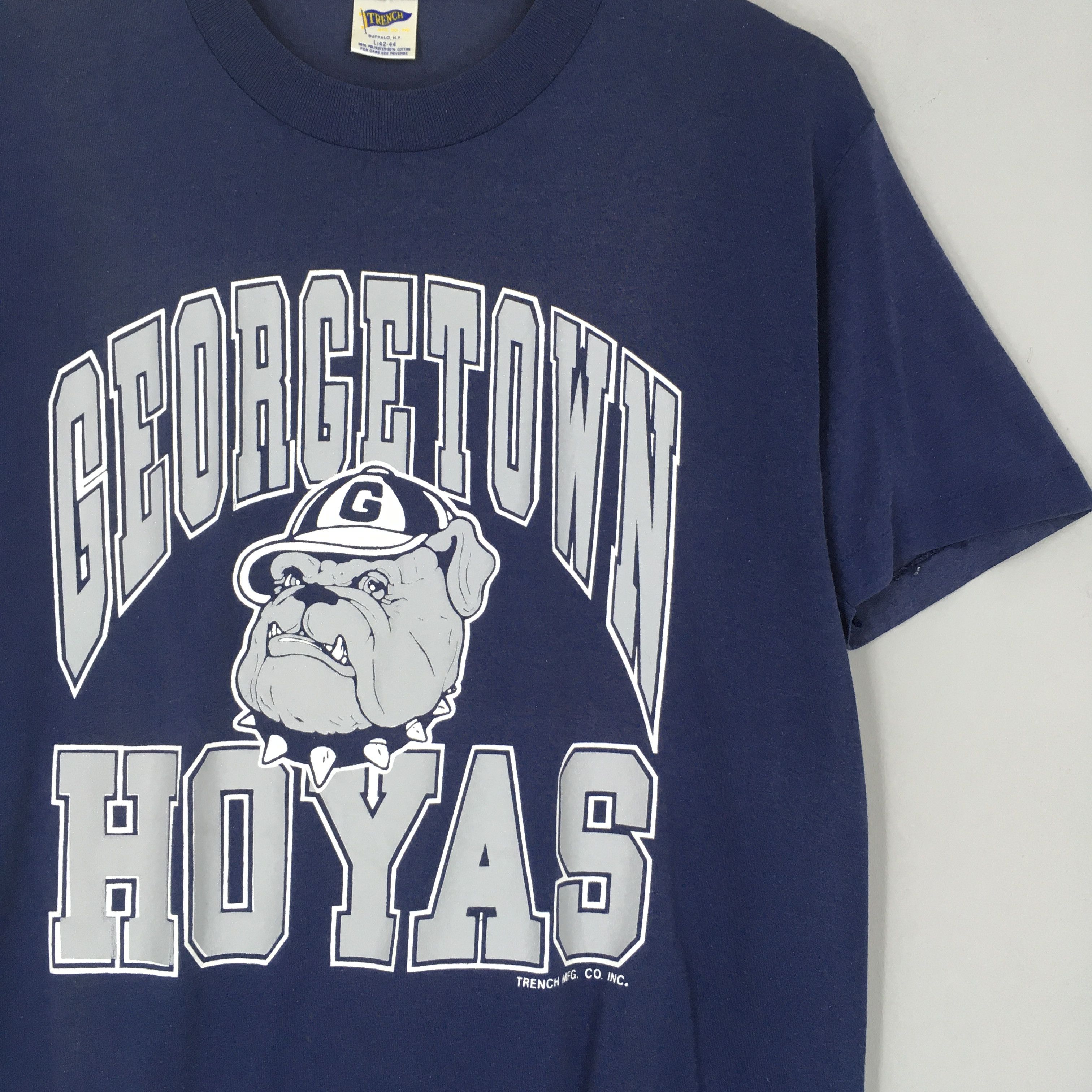 Vintage Vintage 90s Georgetown Hoyas NCAA T Shirt Large Size US L / EU 52-54 / 3 - 2 Thumbnail