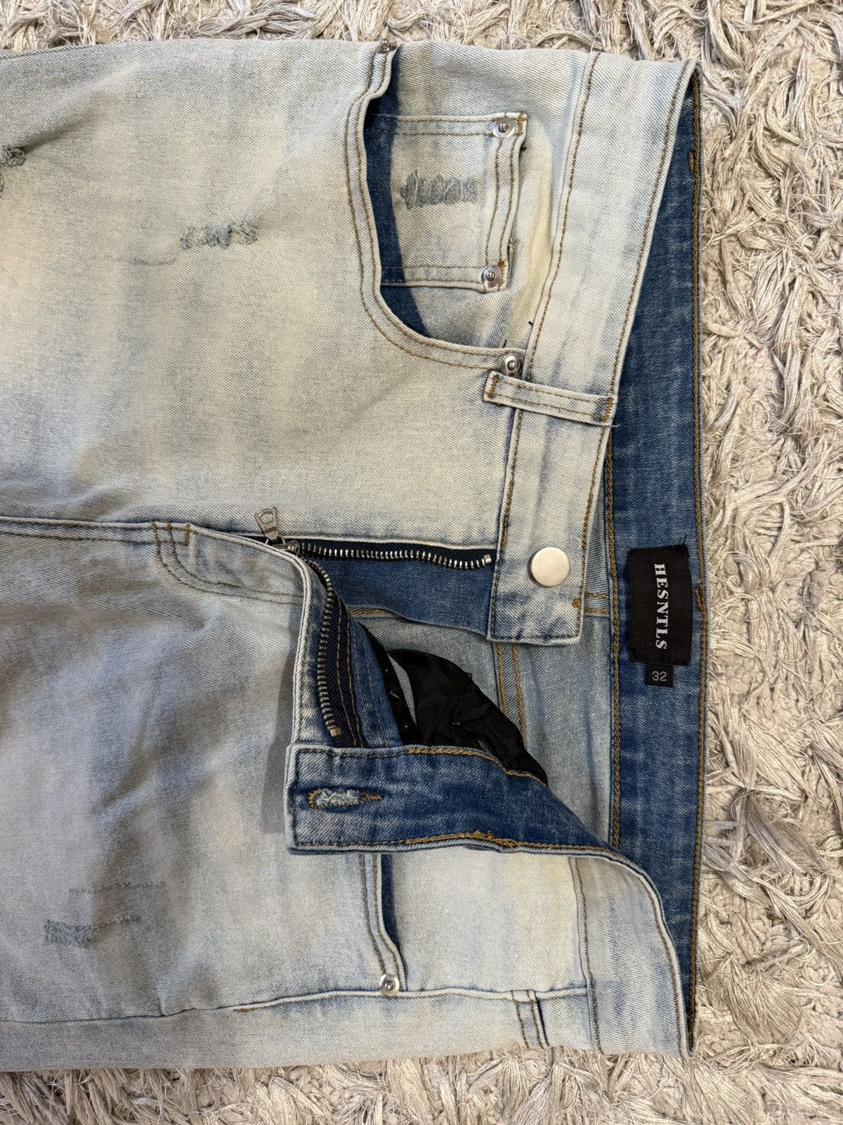 Other light blue/teal ripped jeans Size US 32 / EU 48 - 2 Thumbnail