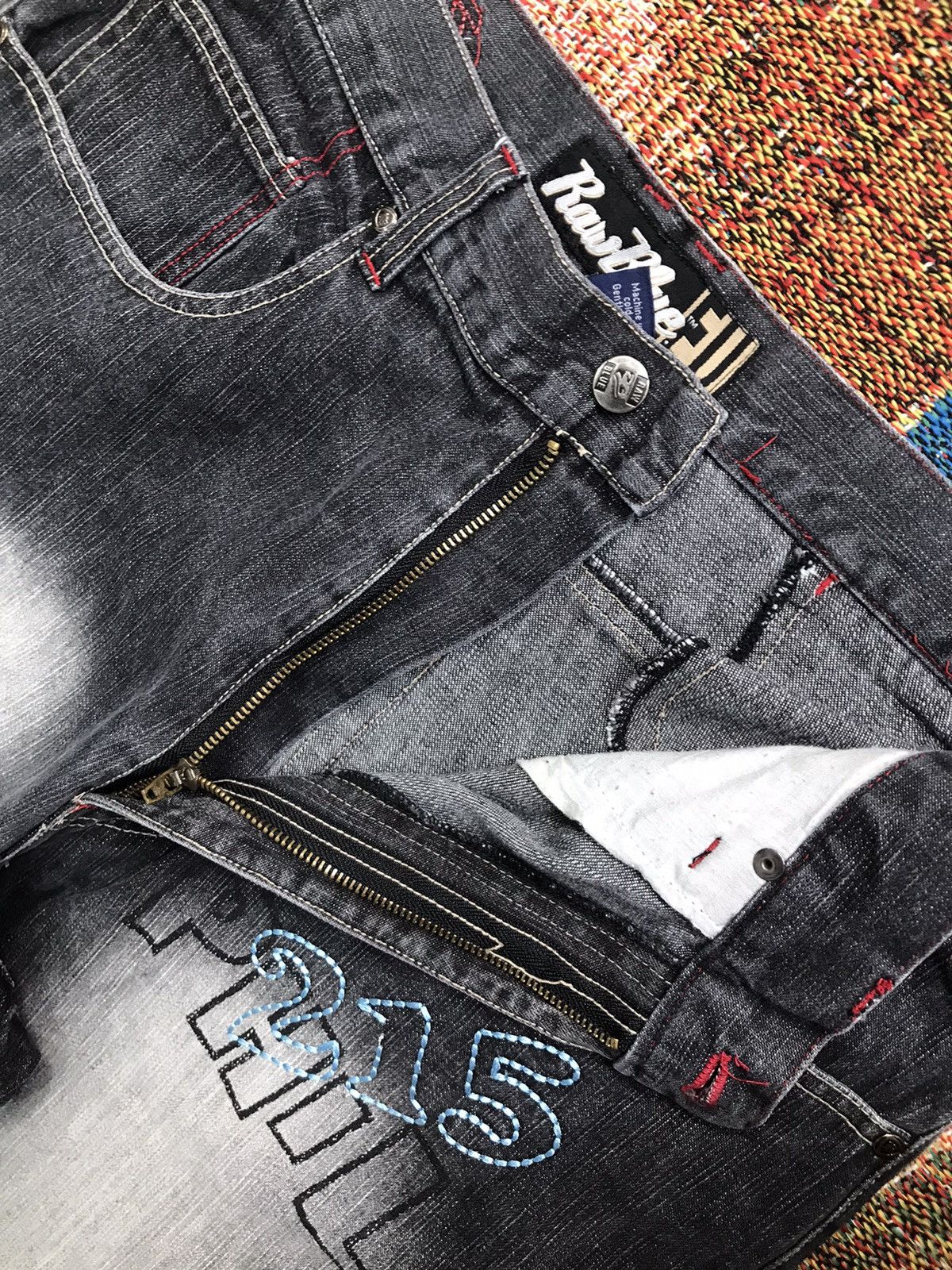 Other Vintage rawblue SpellOut embroidered denim Size US 36 / EU 52 - 6 Thumbnail