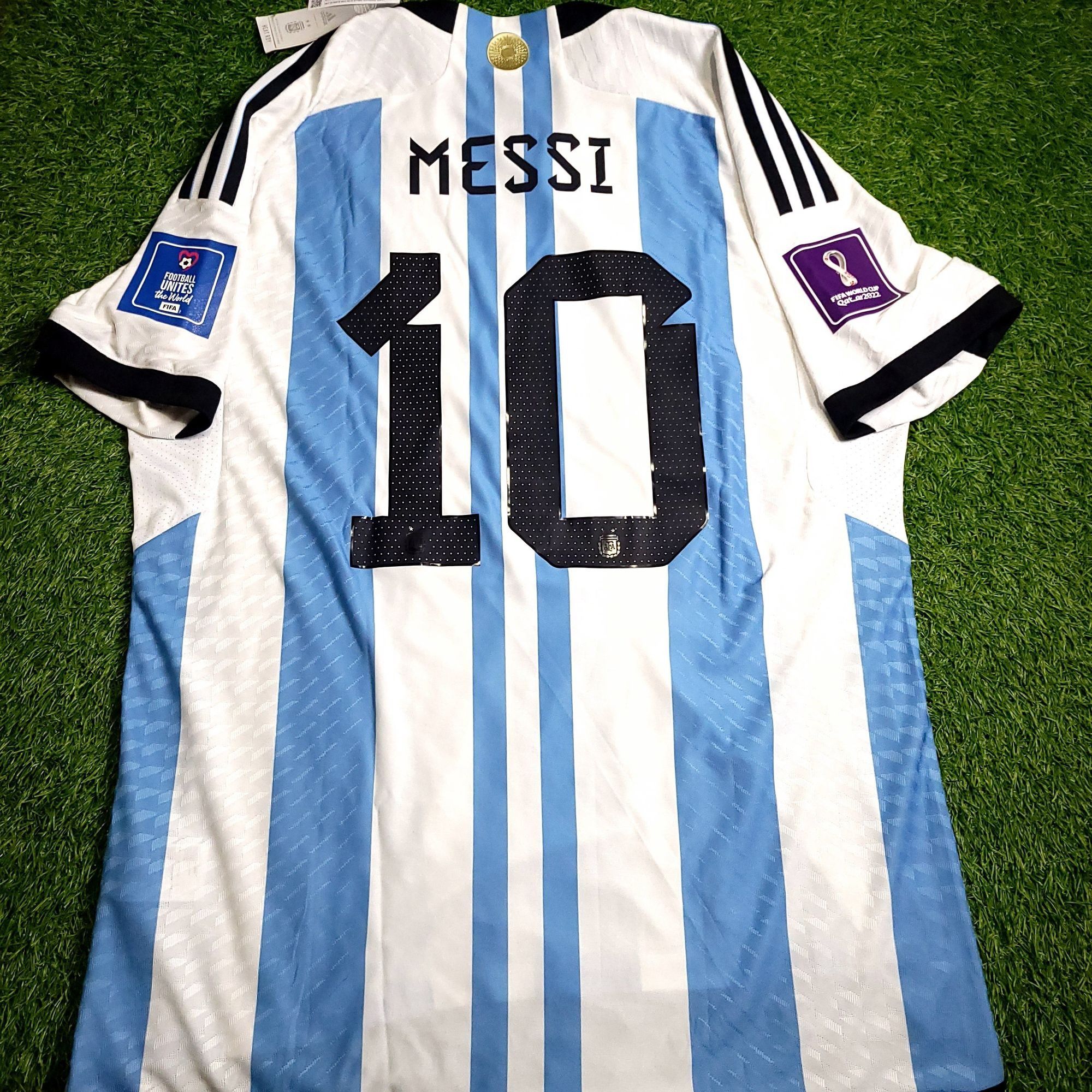 Adidas Messi Argentina 2022 FINAL PLAYER ISSUE Soccer Jersey BNWT Size US XL / EU 56 / 4 - 2 Thumbnail