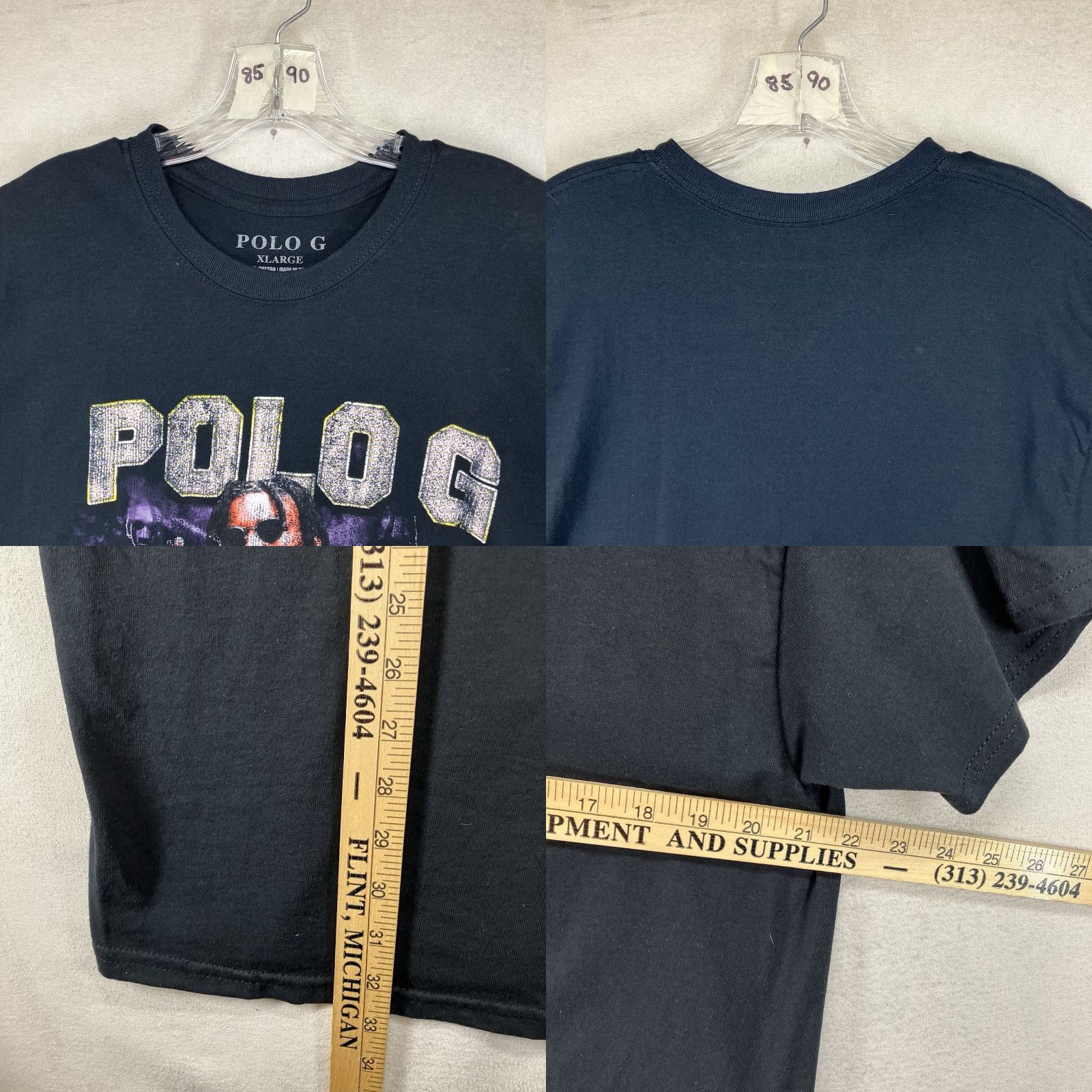 Vintage VINTAGE Polo G T-Shirt Adult XL Black Hip Hop Rap Band Graphic Tee Short Sleeve Mens Size US XL / EU 56 / 4 - 8 Thumbnail