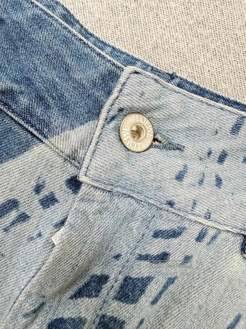 Loewe Loewe Blue Plaid Denim Jeans Size 24" / US 00 / IT 34 - 5 Thumbnail
