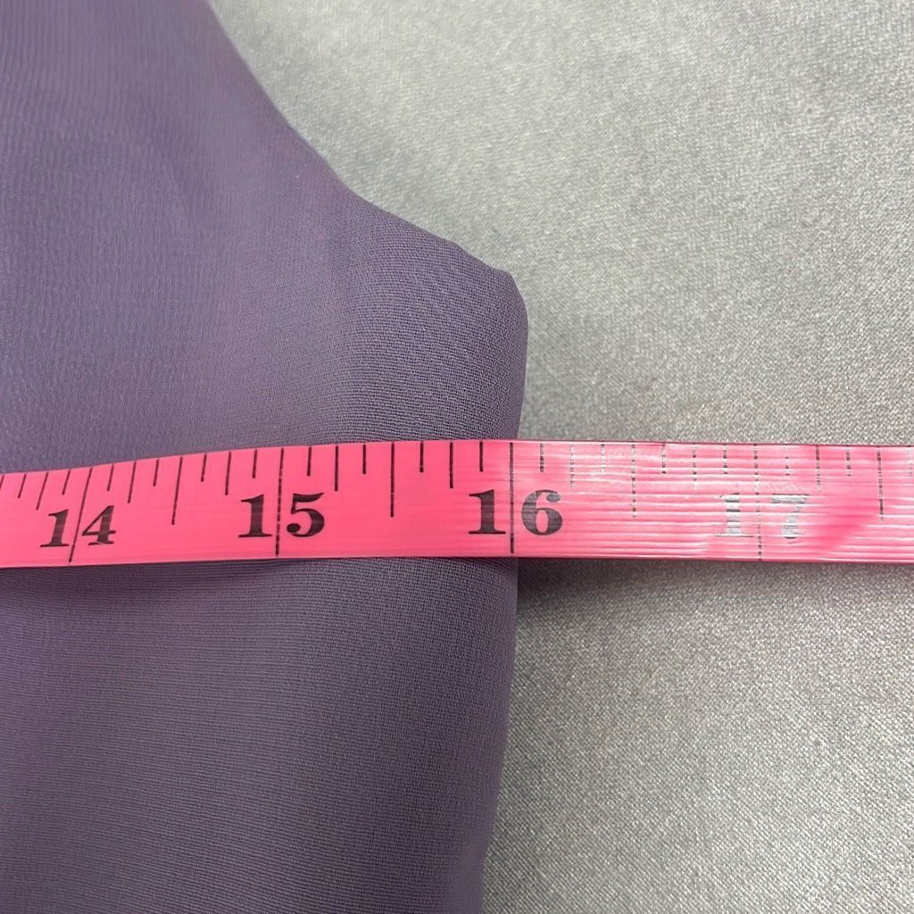 Other Alfred Angelo Womens 8 Purple Organza Fit N Flare Bridesmaid Size M / US 6-8 / IT 42-44 - 11 Thumbnail